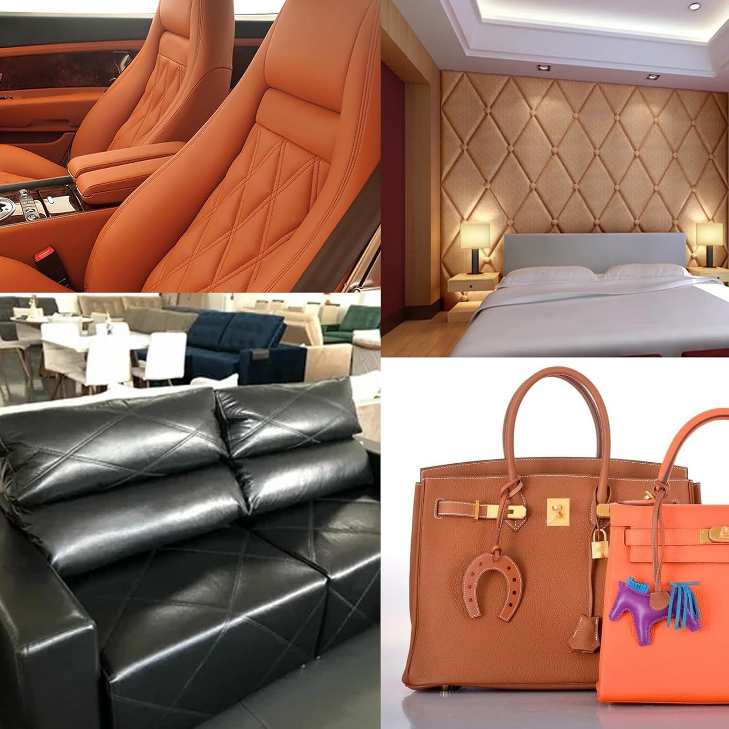 Parche de Reparación de Cuero Autoadhesivo MFBJXC 40x239cm Negro