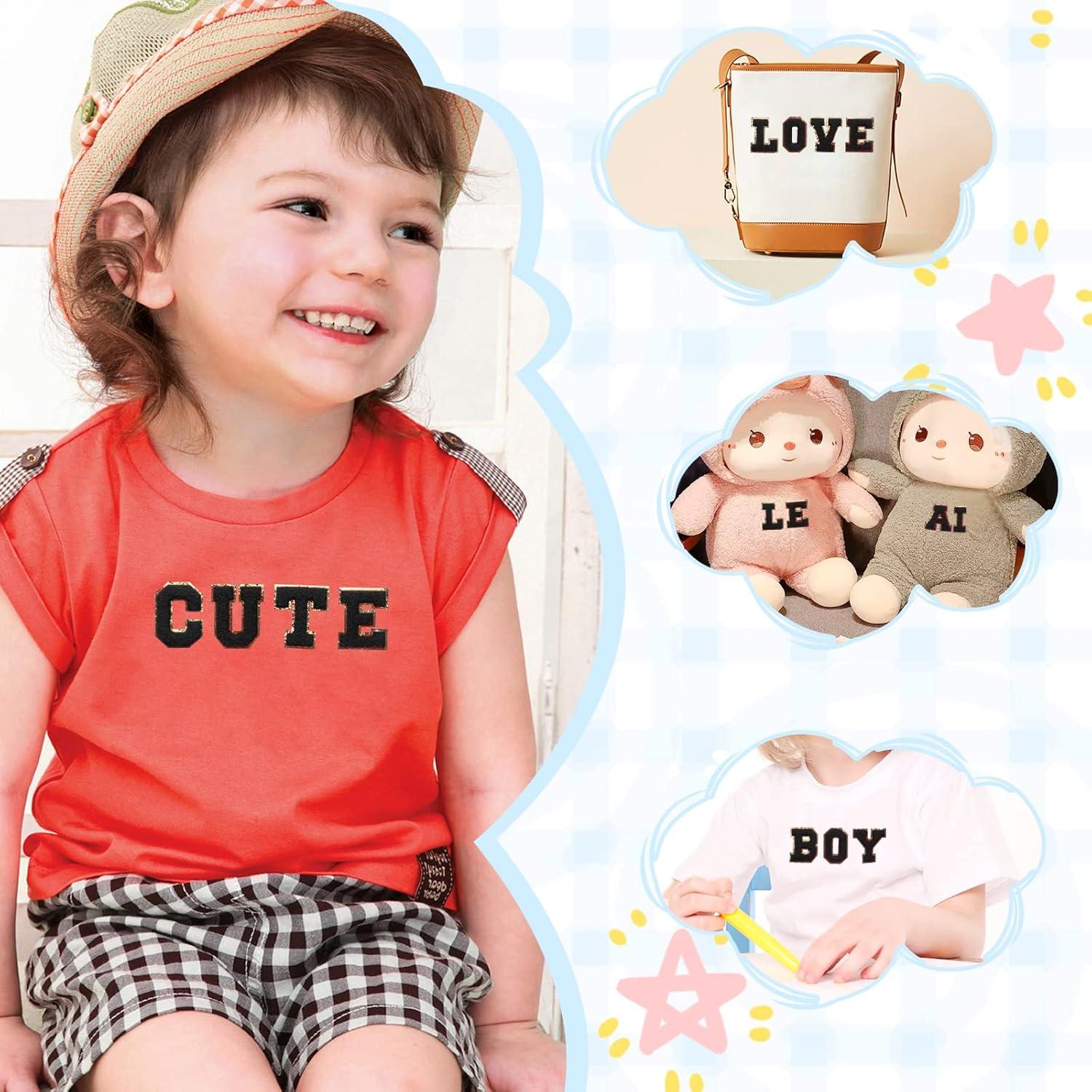 Parche de Letras Chenille Autoadhesivas Jongdari - 26 Piezas