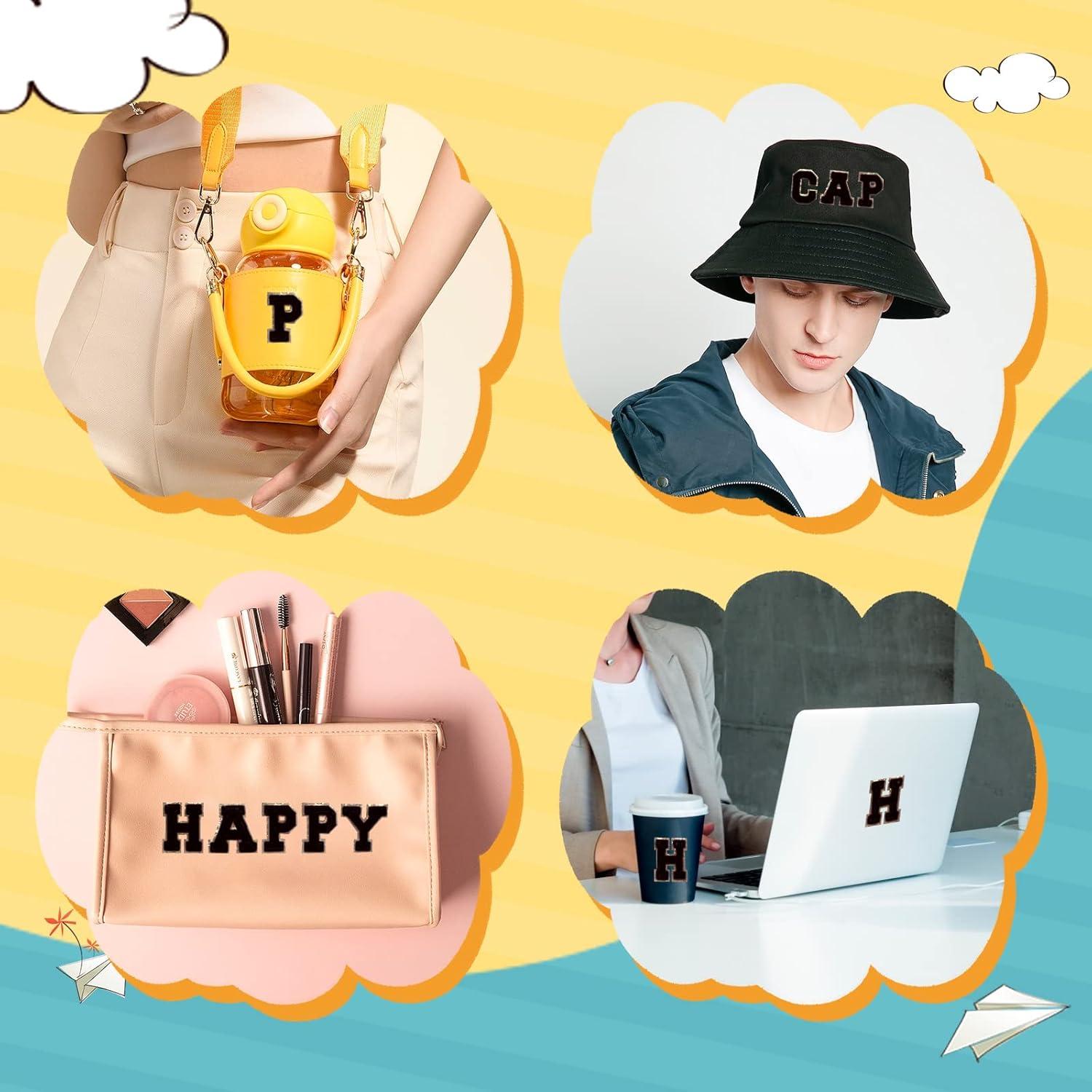 Parche de Letras Chenille Autoadhesivas Jongdari - 26 Piezas