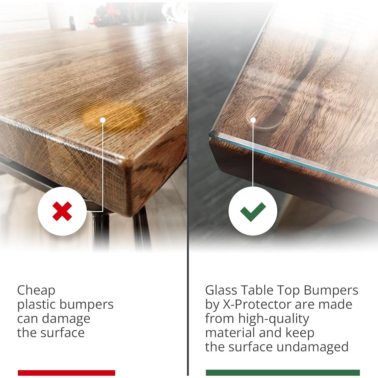 Topes de Vidrio X-Protector 20 PCS Antideslizantes 3.05 cm