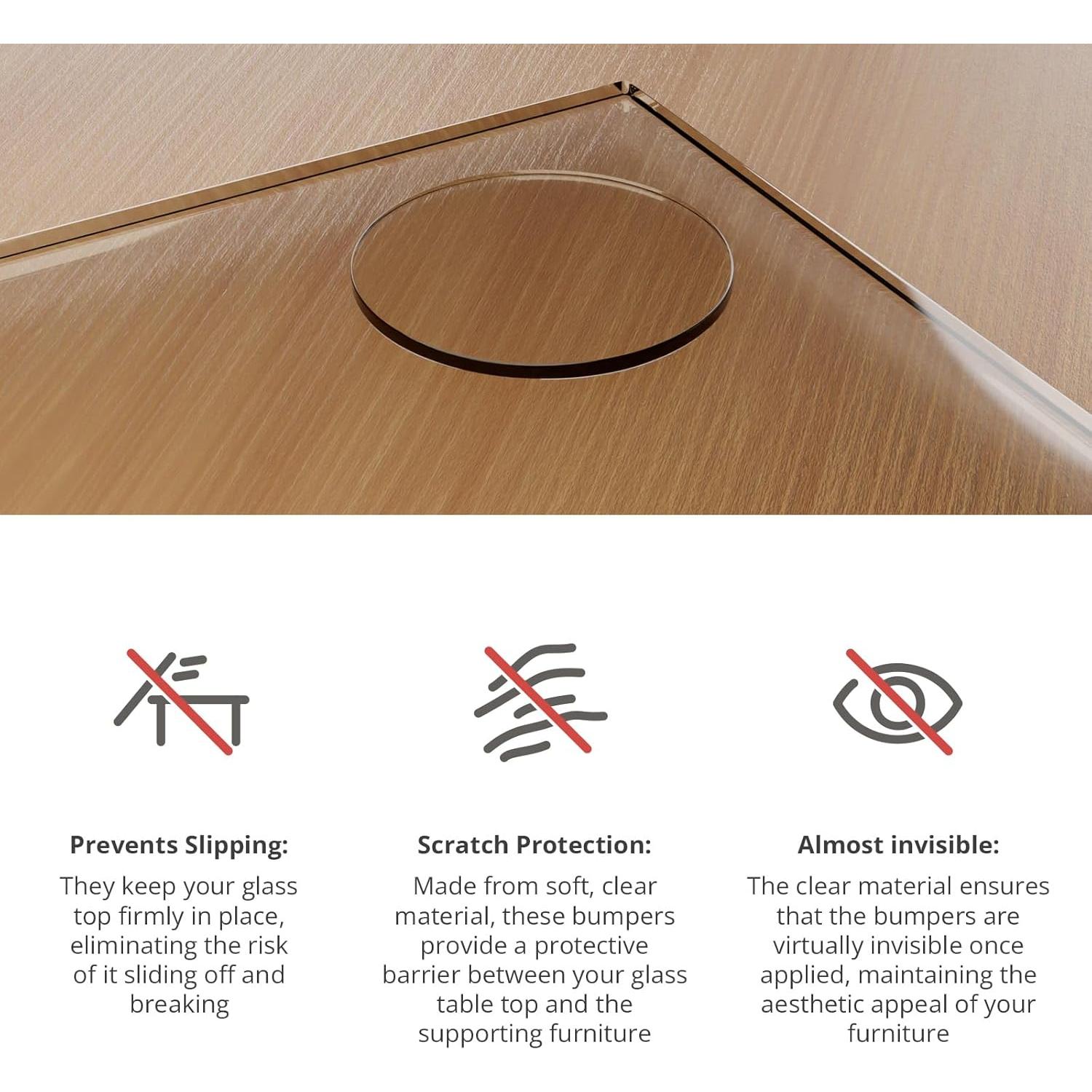 Topes de Vidrio X-Protector 20 PCS Antideslizantes 3.05 cm