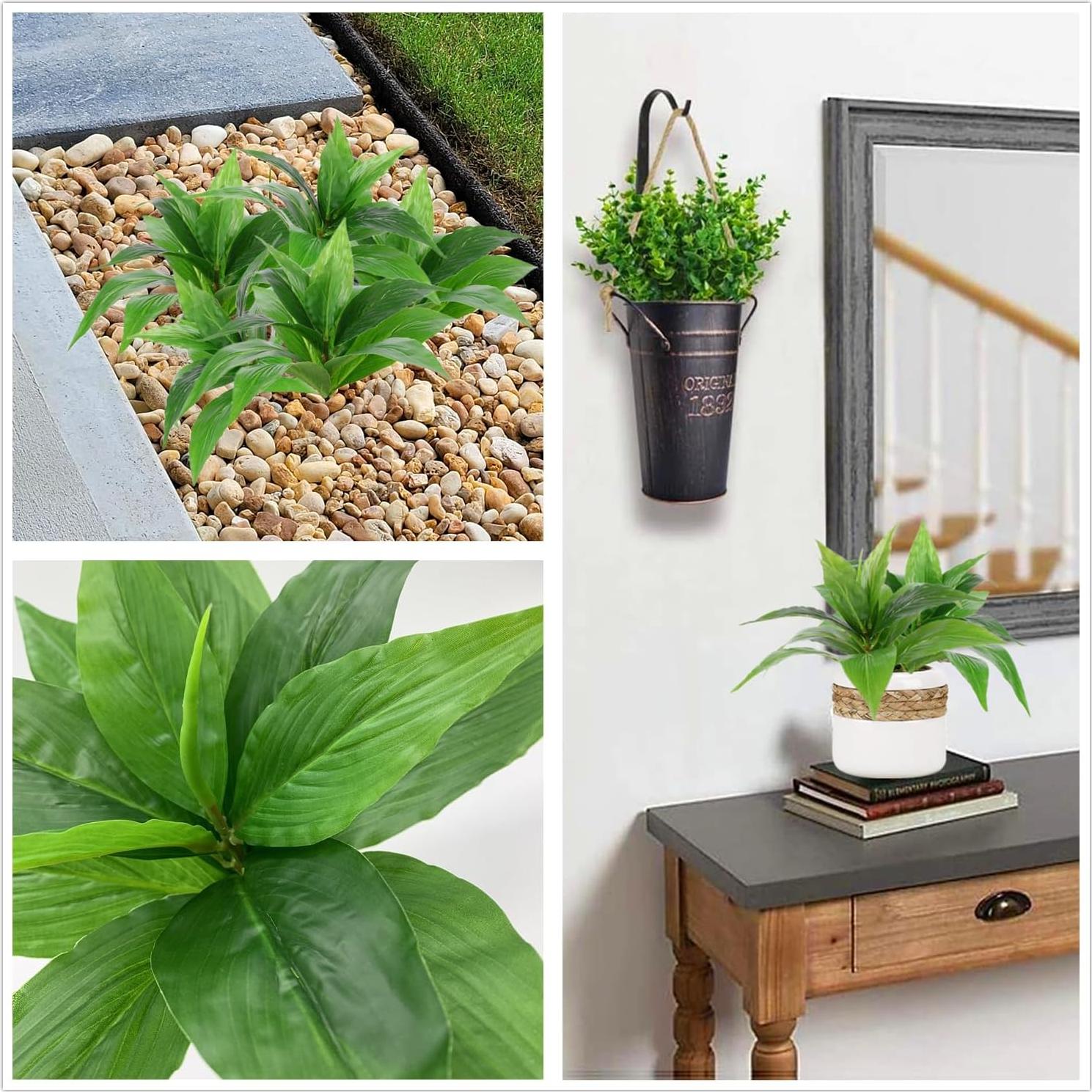 CATTREE Agave Artificial Verde 4 Pcs 28 cm Decoración Hogar