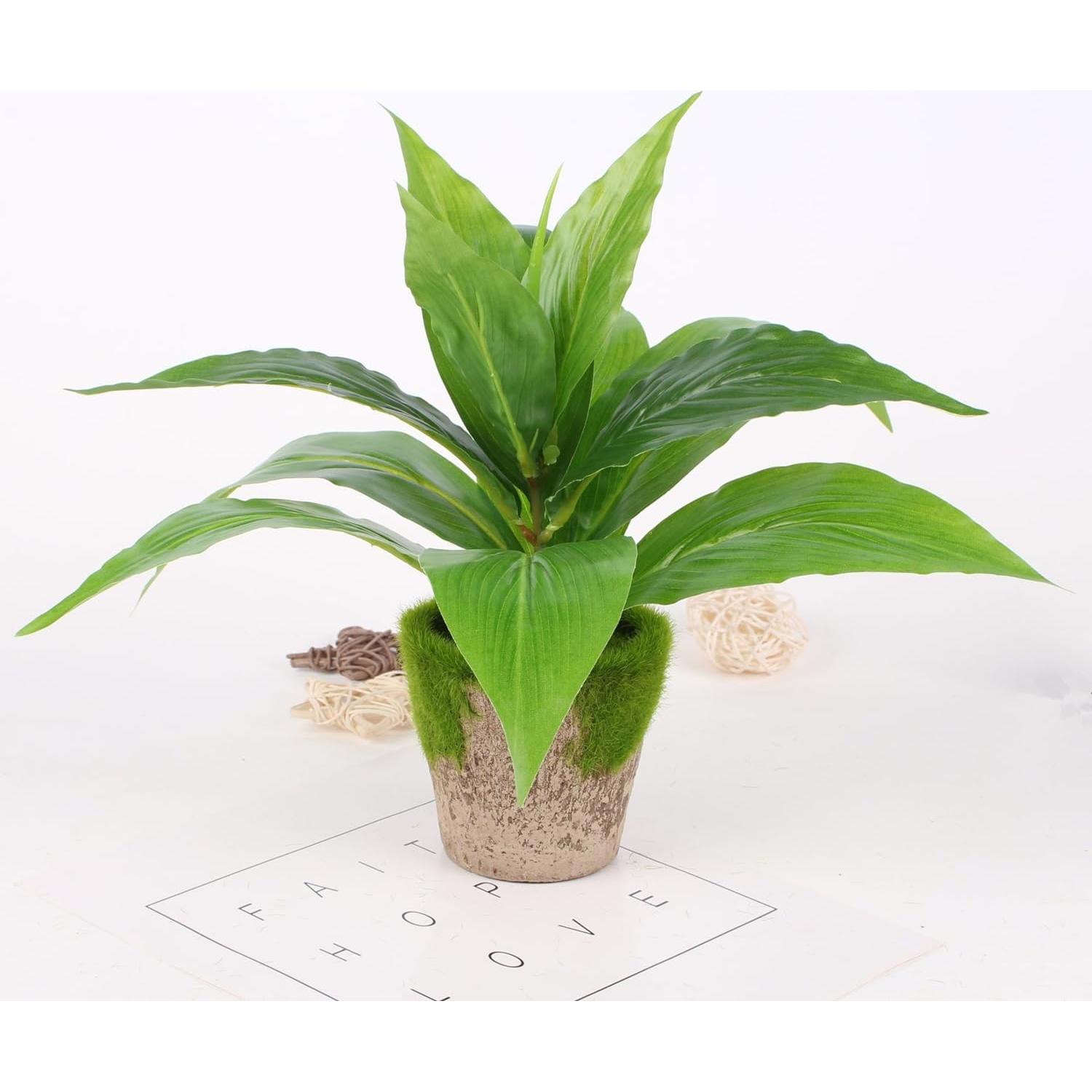 CATTREE Agave Artificial Verde 4 Pcs 28 cm Decoración Hogar