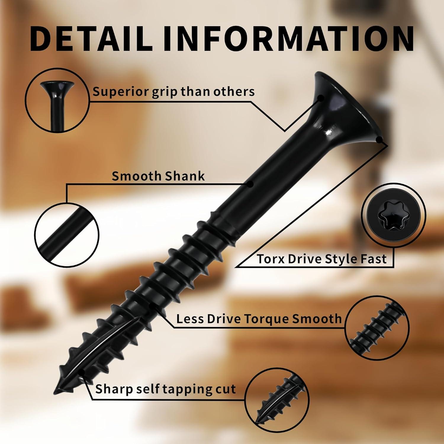 Tornillos para Deck Torx #9 x 3.81 cm Deckmate - 50 Pcs