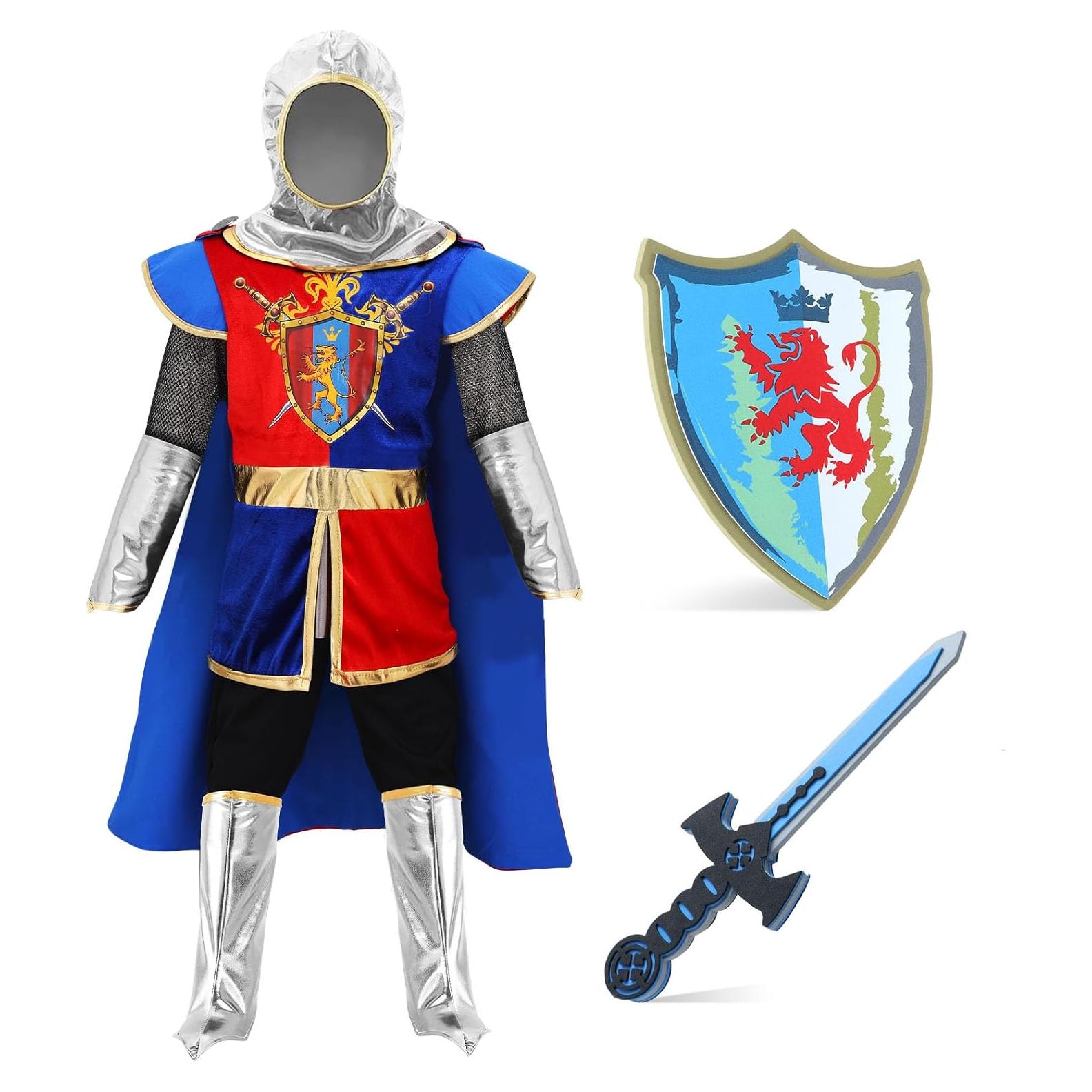 Disfraz de Caballero Medieval G.C Kids 10 Piezas para Niños