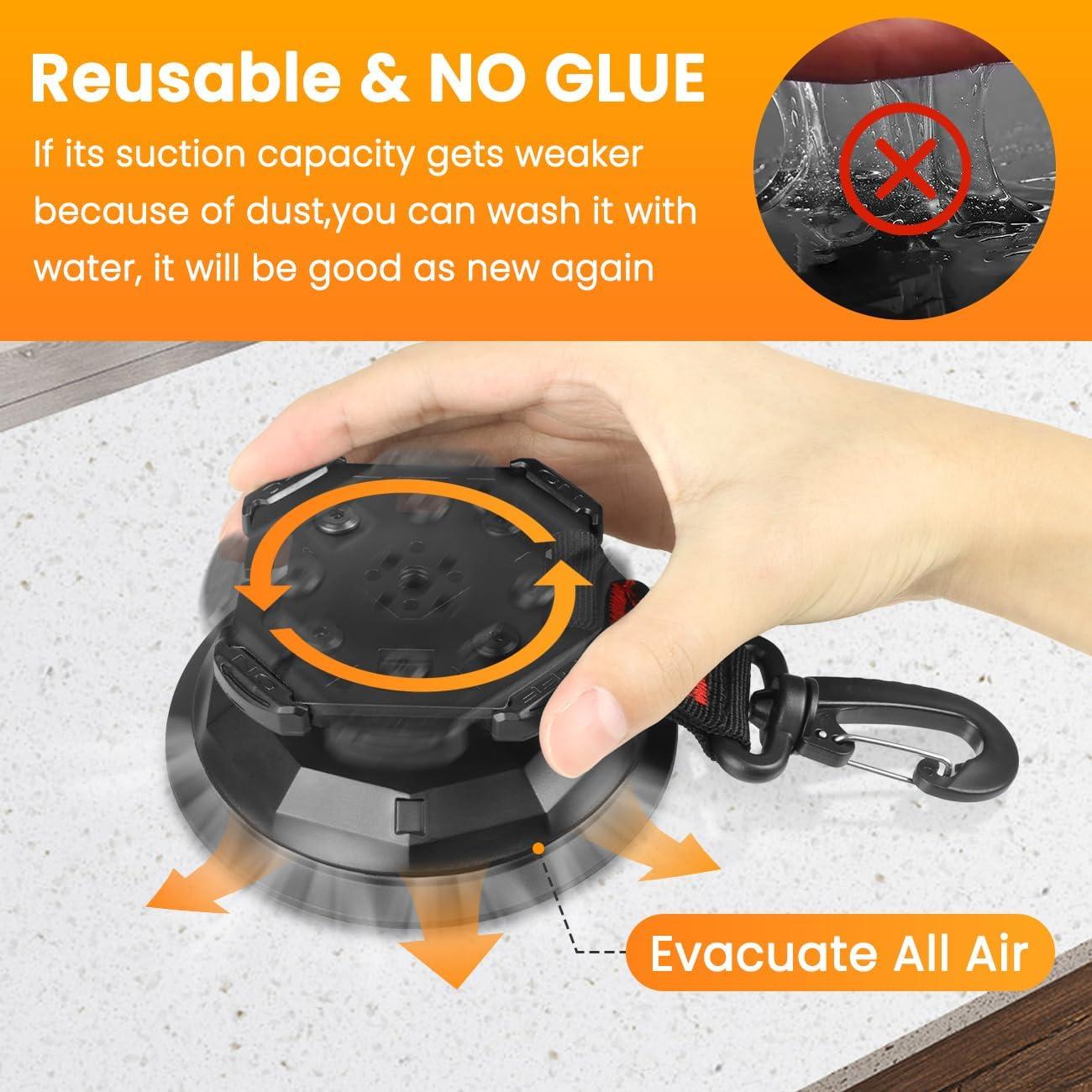 Ganchos de Ventosa HLOGREE 6PCS Alta Resistencia 20kg