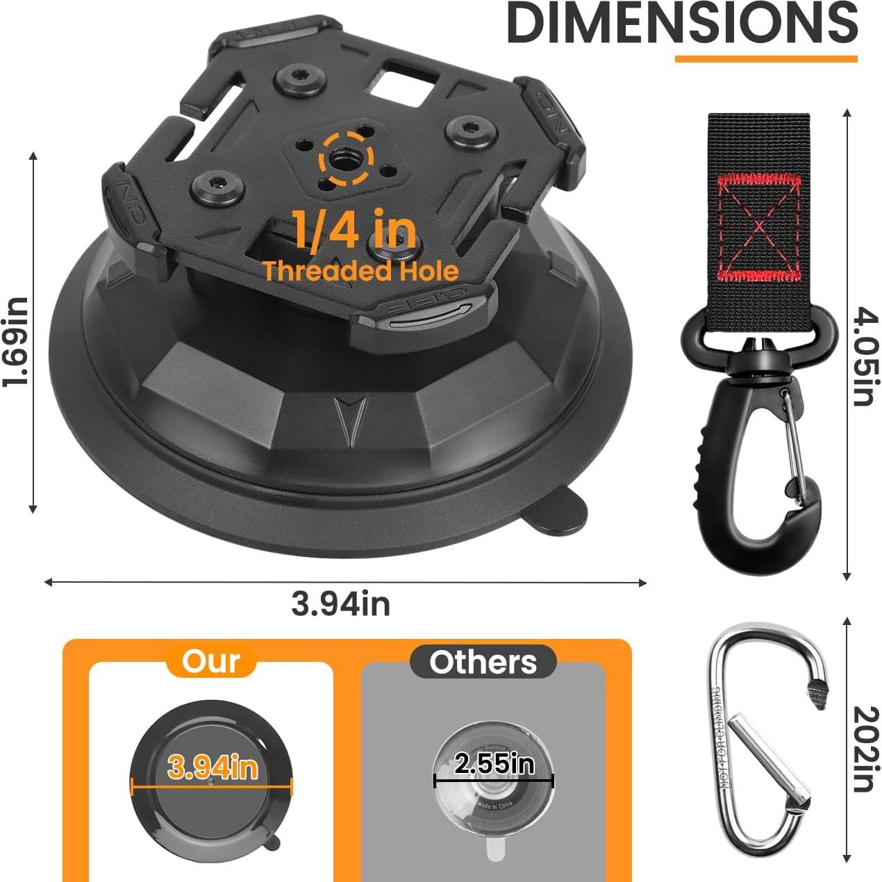Ganchos de Ventosa HLOGREE 6PCS Alta Resistencia 20kg