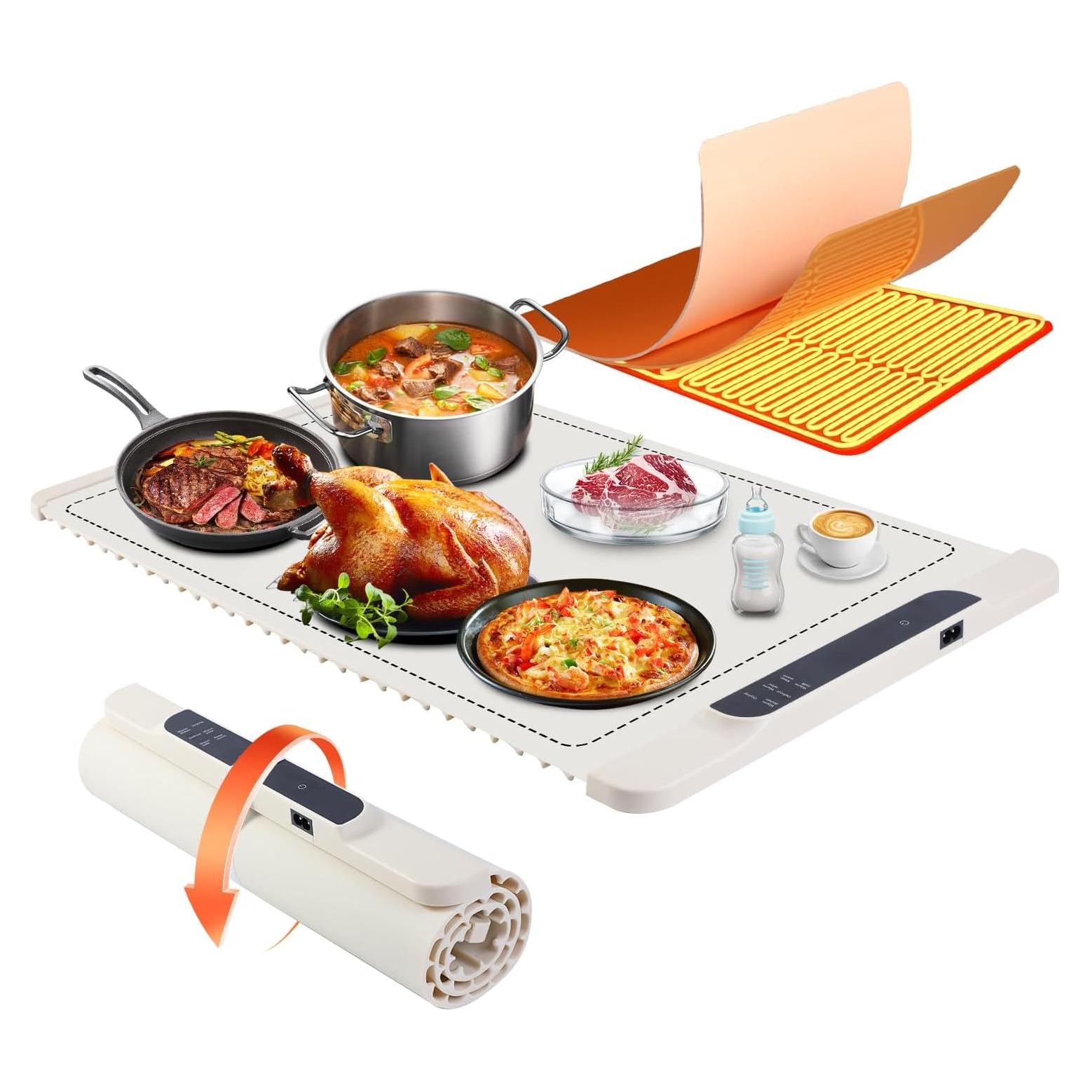 Alfombrilla Calentadora de Comida LJIMYV Beige 240W 10H