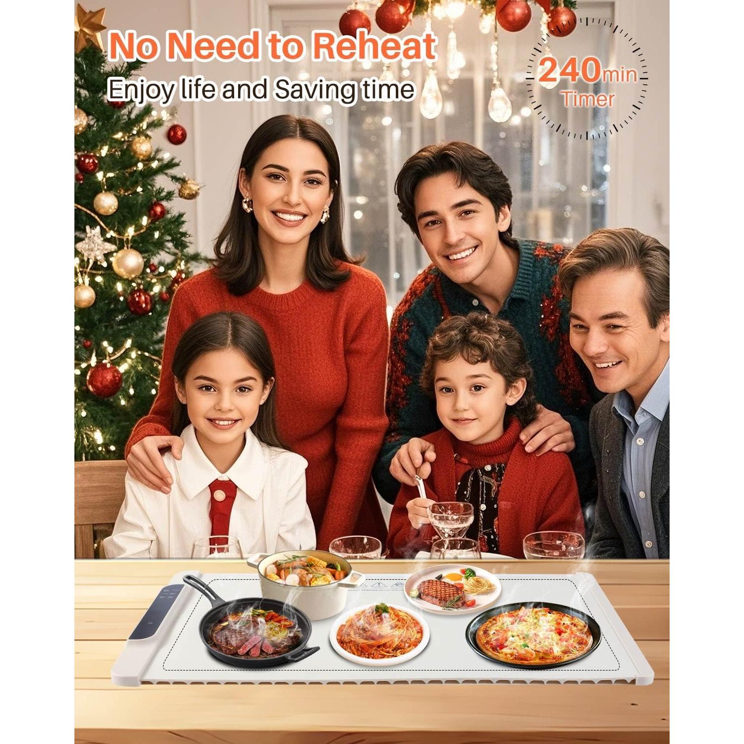 Alfombrilla Calentadora de Comida LJIMYV Beige 240W 10H