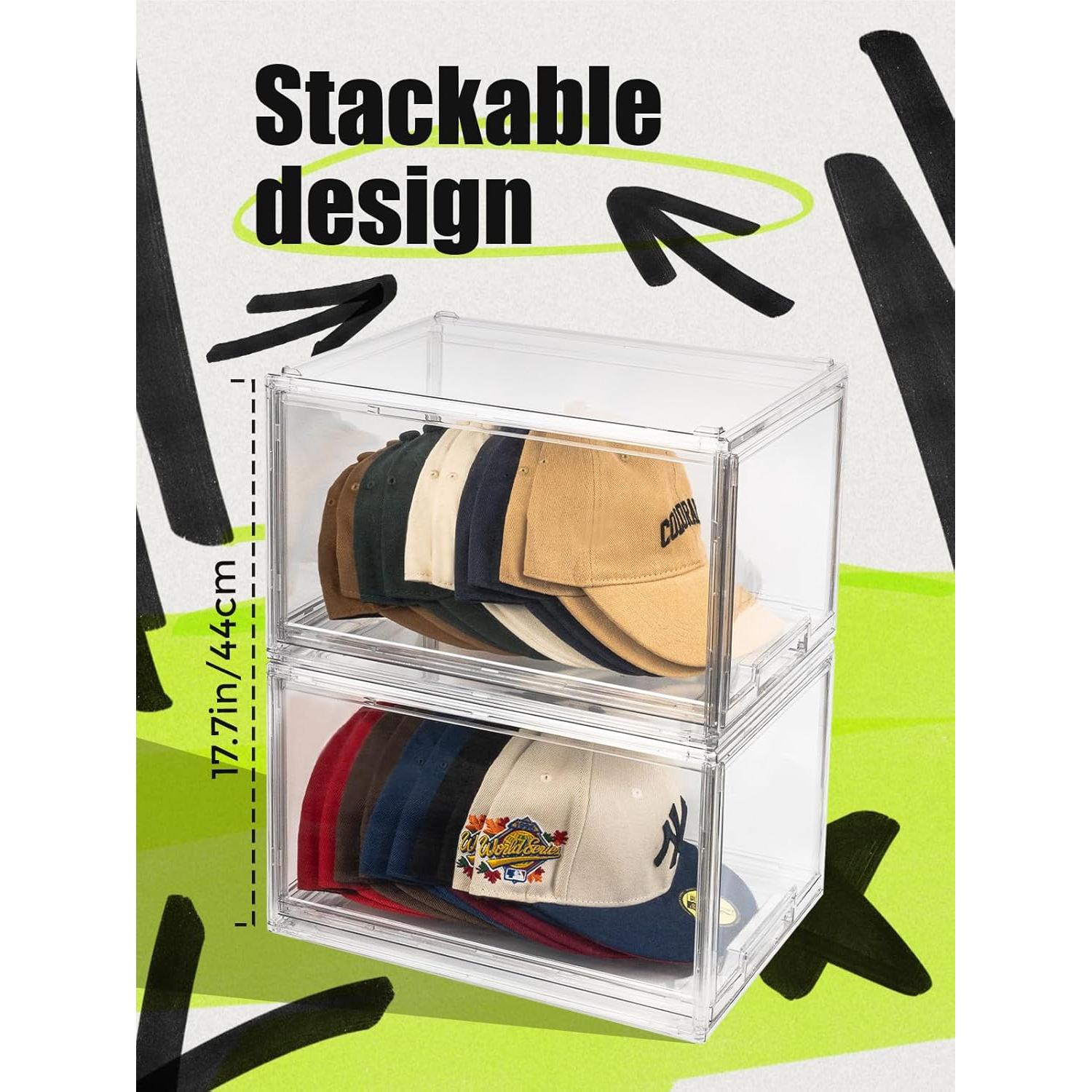 Organizador de Sombreros SCAVATA - 2 Paquete Transparente