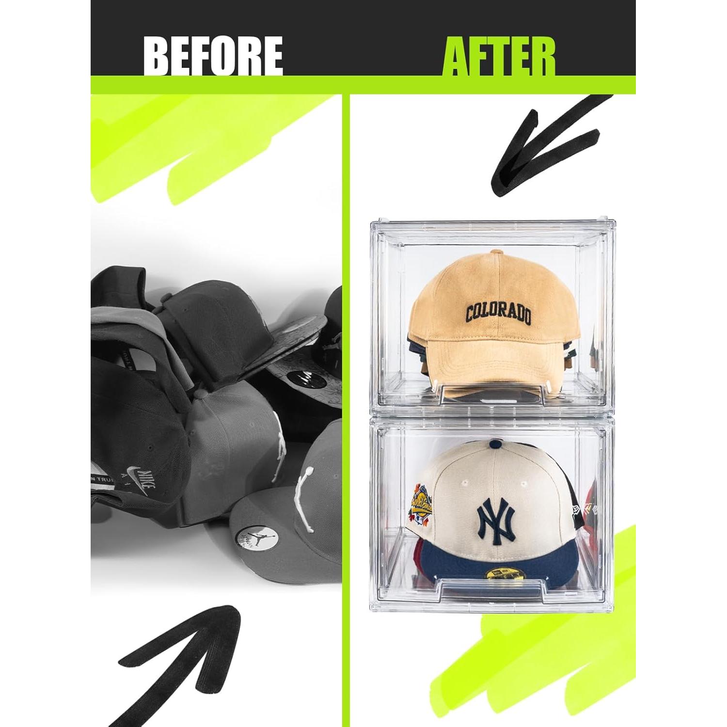 Organizador de Sombreros SCAVATA - 2 Paquete Transparente