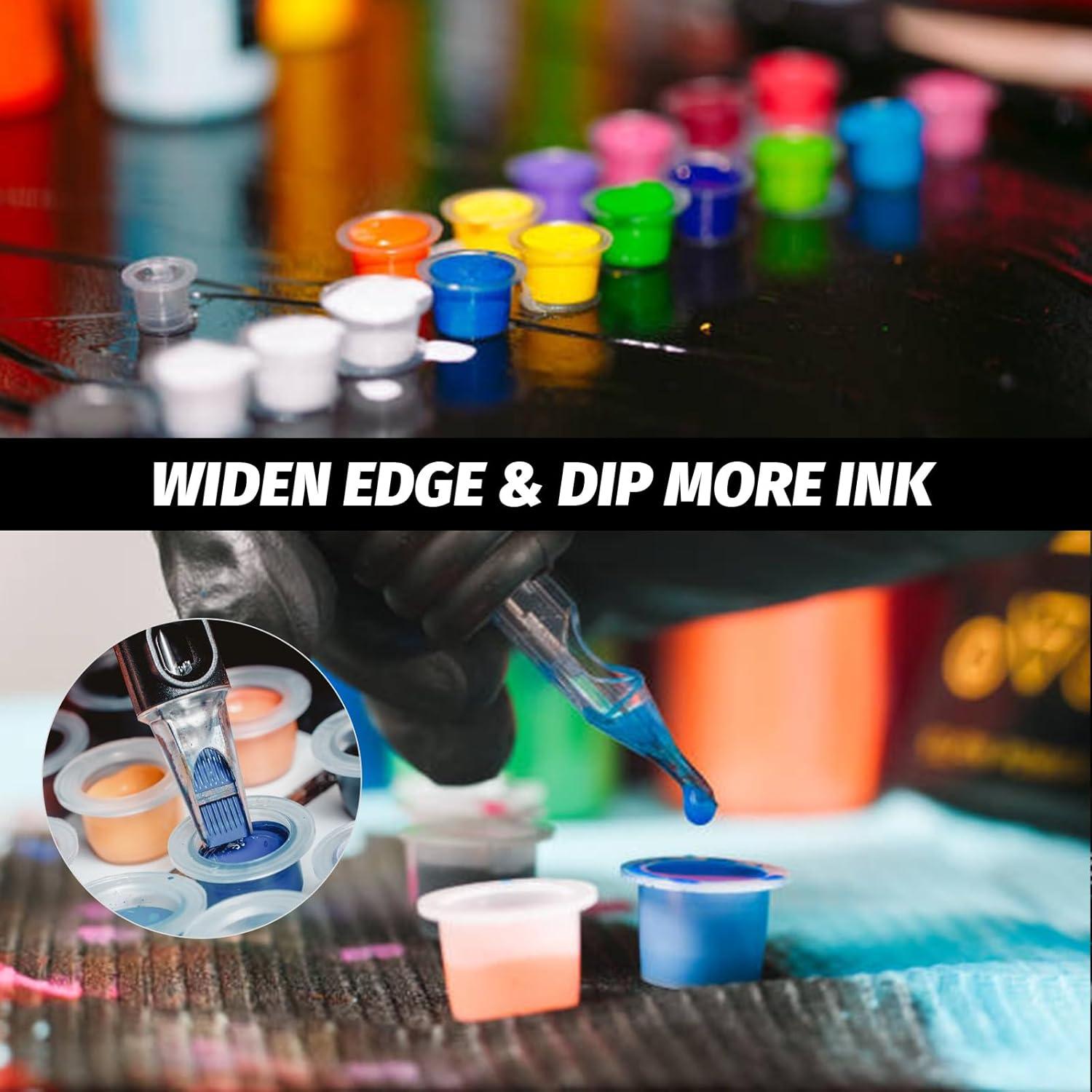 Tazas de Tinta para Tatuajes Romlon 1000 Pcs #9 Plástico