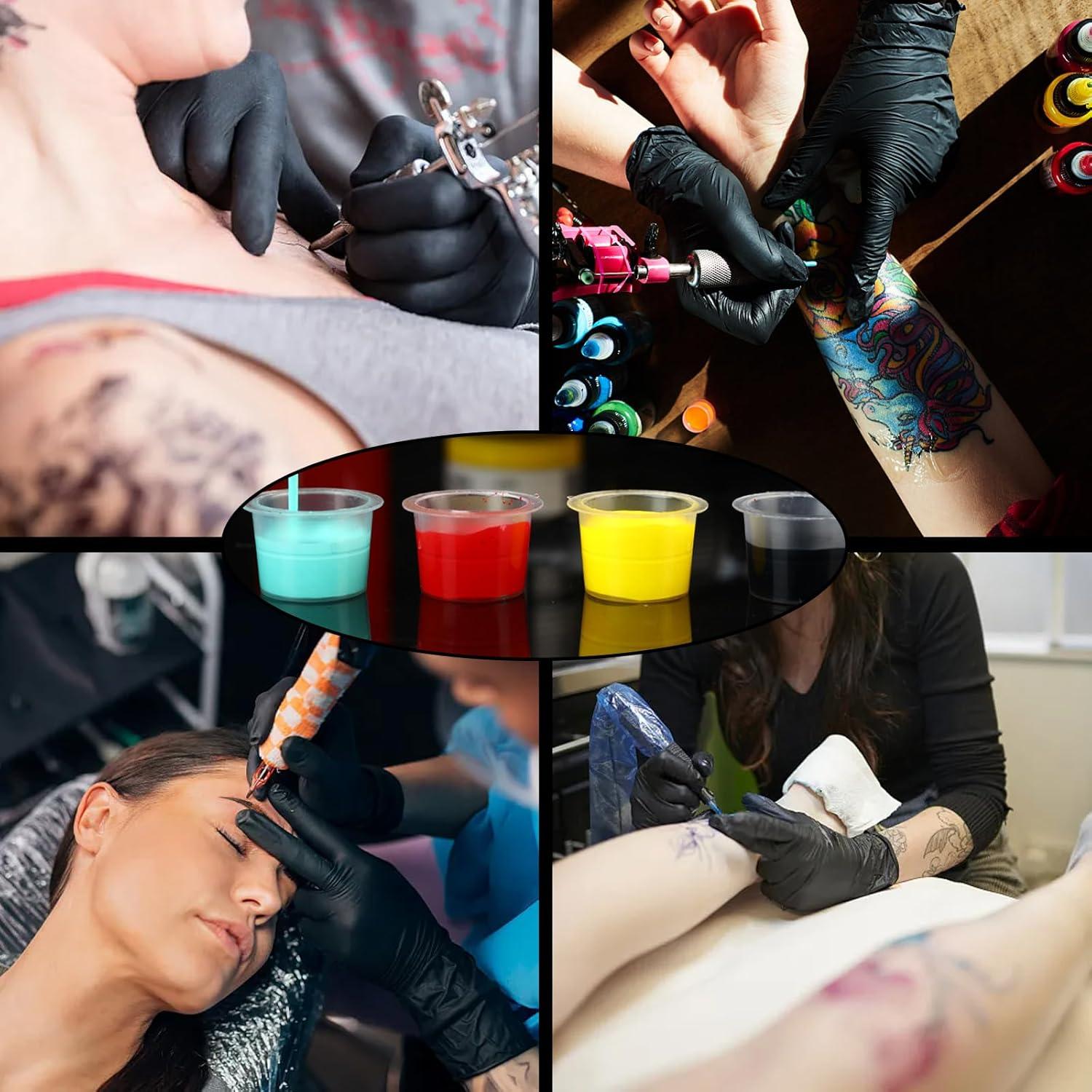 Tazas de Tinta para Tatuajes Romlon 1000 Pcs #9 Plástico