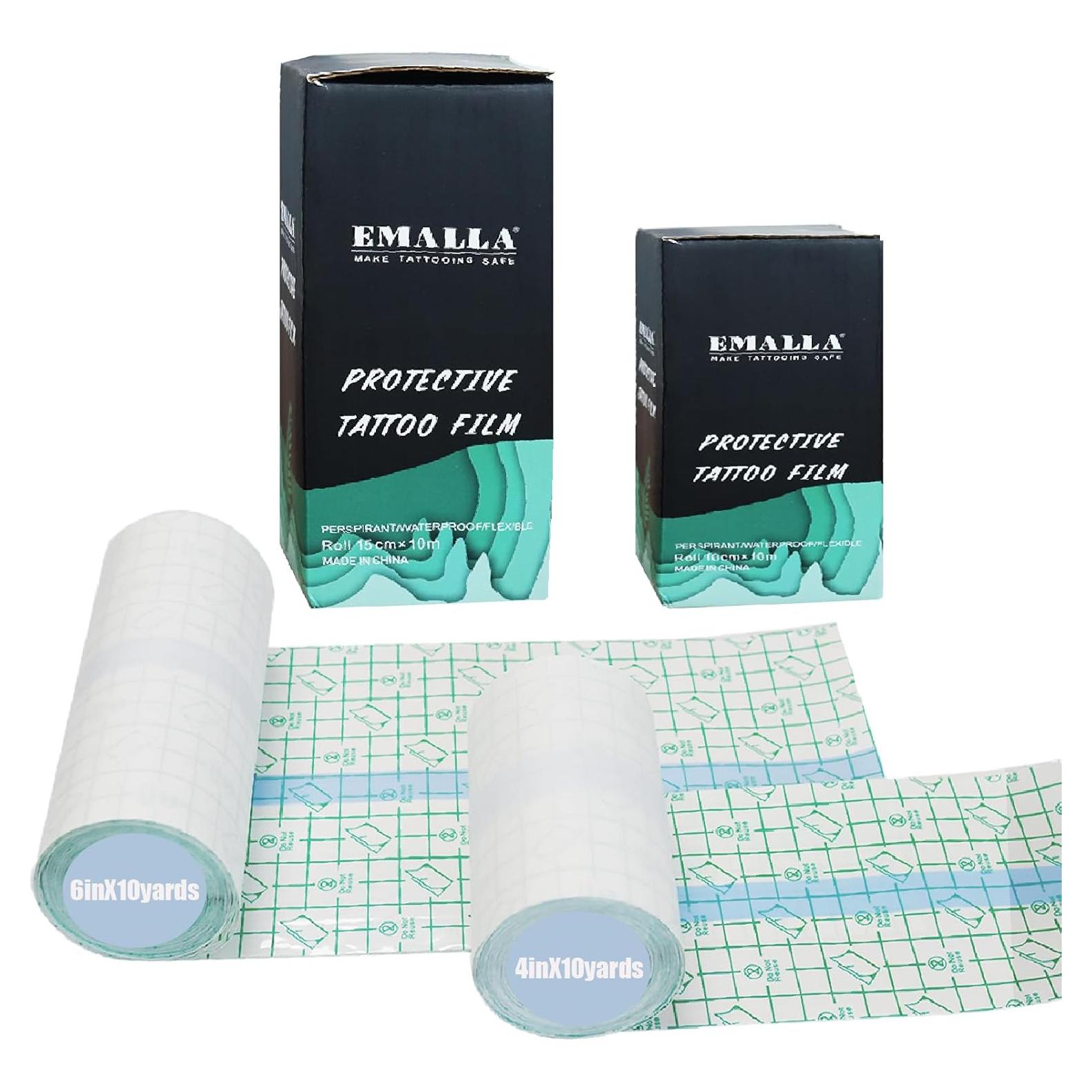 Vendajes de Tatuaje Impermeables SOTICA 2 Rollos 10.16cm y 15.24cm