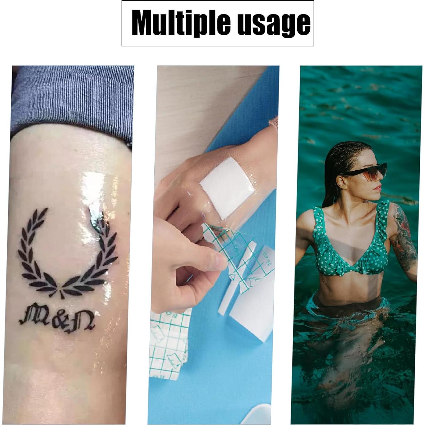 Vendajes de Tatuaje Impermeables SOTICA 2 Rollos 10.16cm y 15.24cm