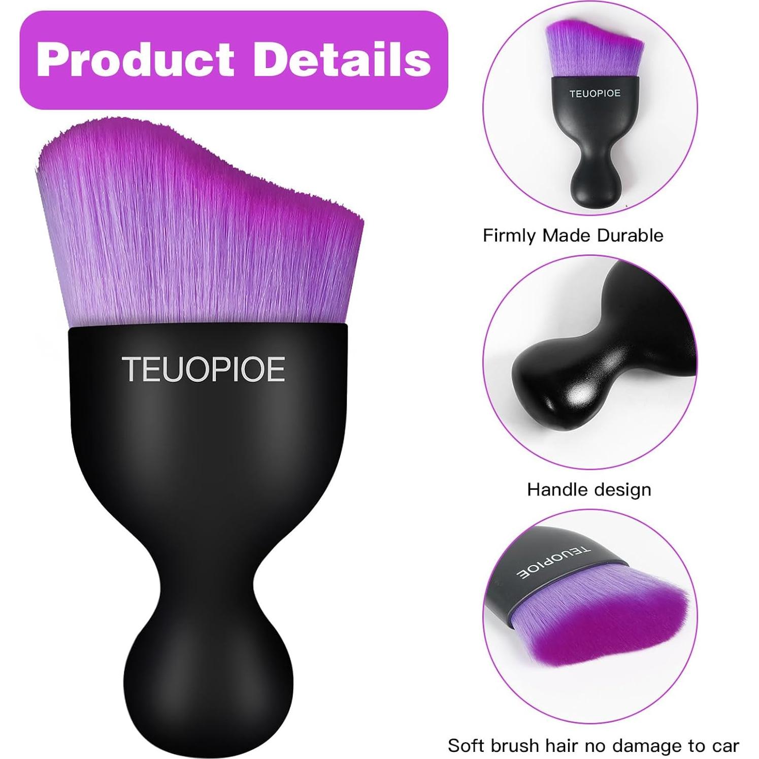 Cepillo de Limpieza Interior de Coche TEUOPIOE BS - 18g