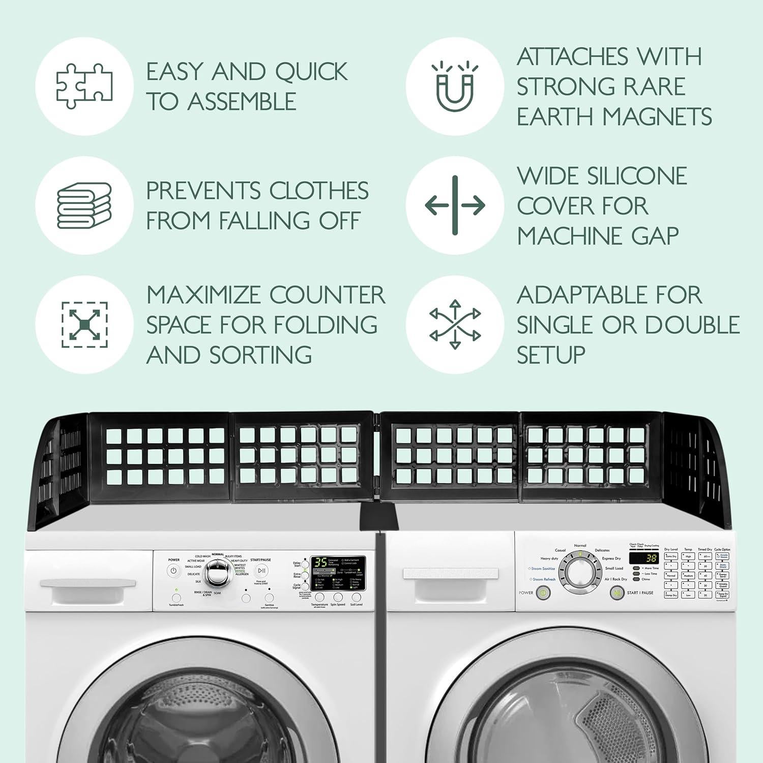 Guardián de Lavandería Eltow Negro con Cubierta de Silicona