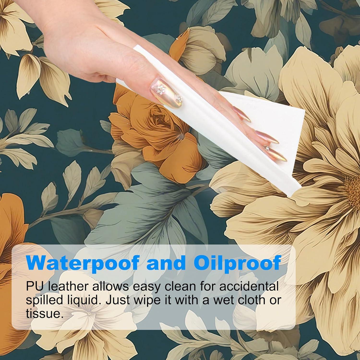 Alfombrilla de Escritorio JAJNKHLN XXL Vintage Flores 90x40cm