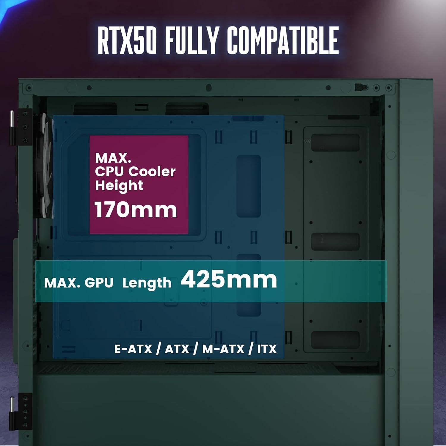 Caja de Computadora Vetroo AL800 Full Tower Vidrio Templado