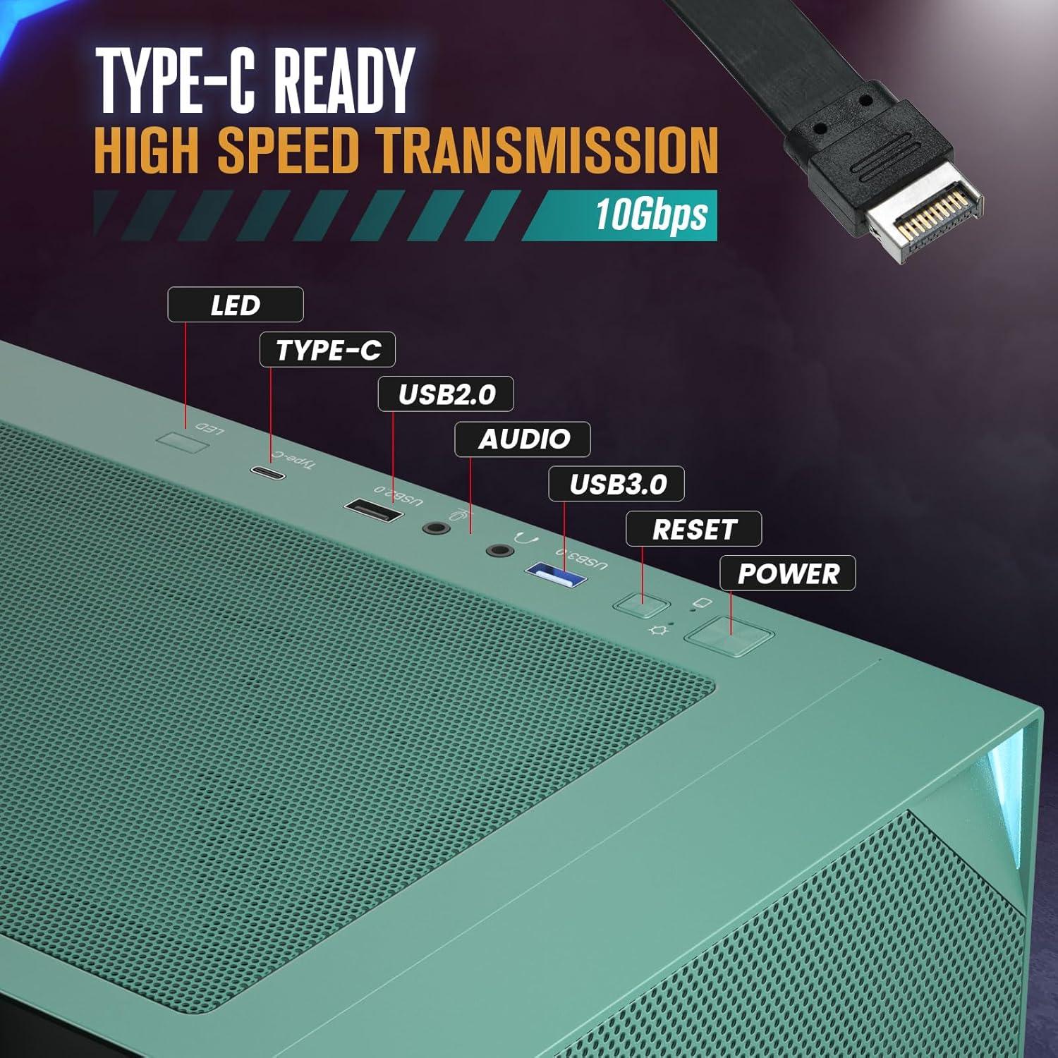 Caja de Computadora Vetroo AL800 Full Tower Vidrio Templado