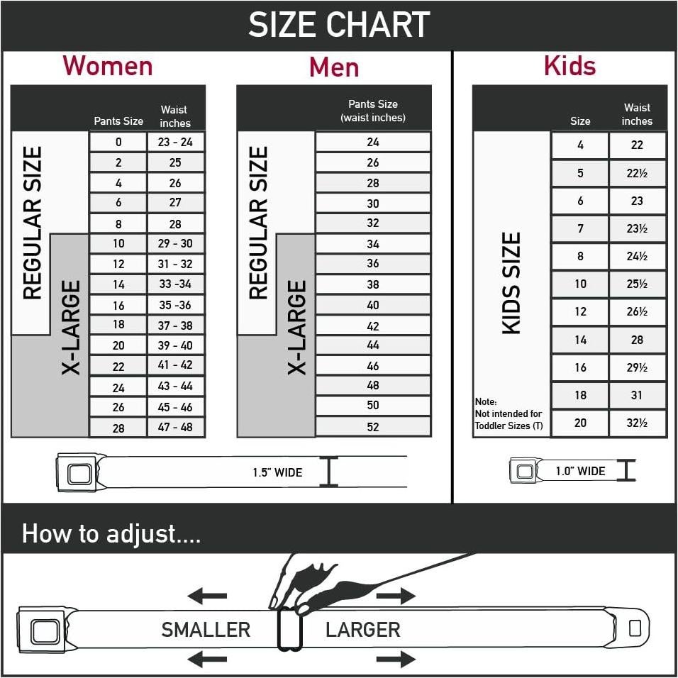 Cinturón de Seguridad Buckle-Down Superman 3.81 cm 61-96 cm