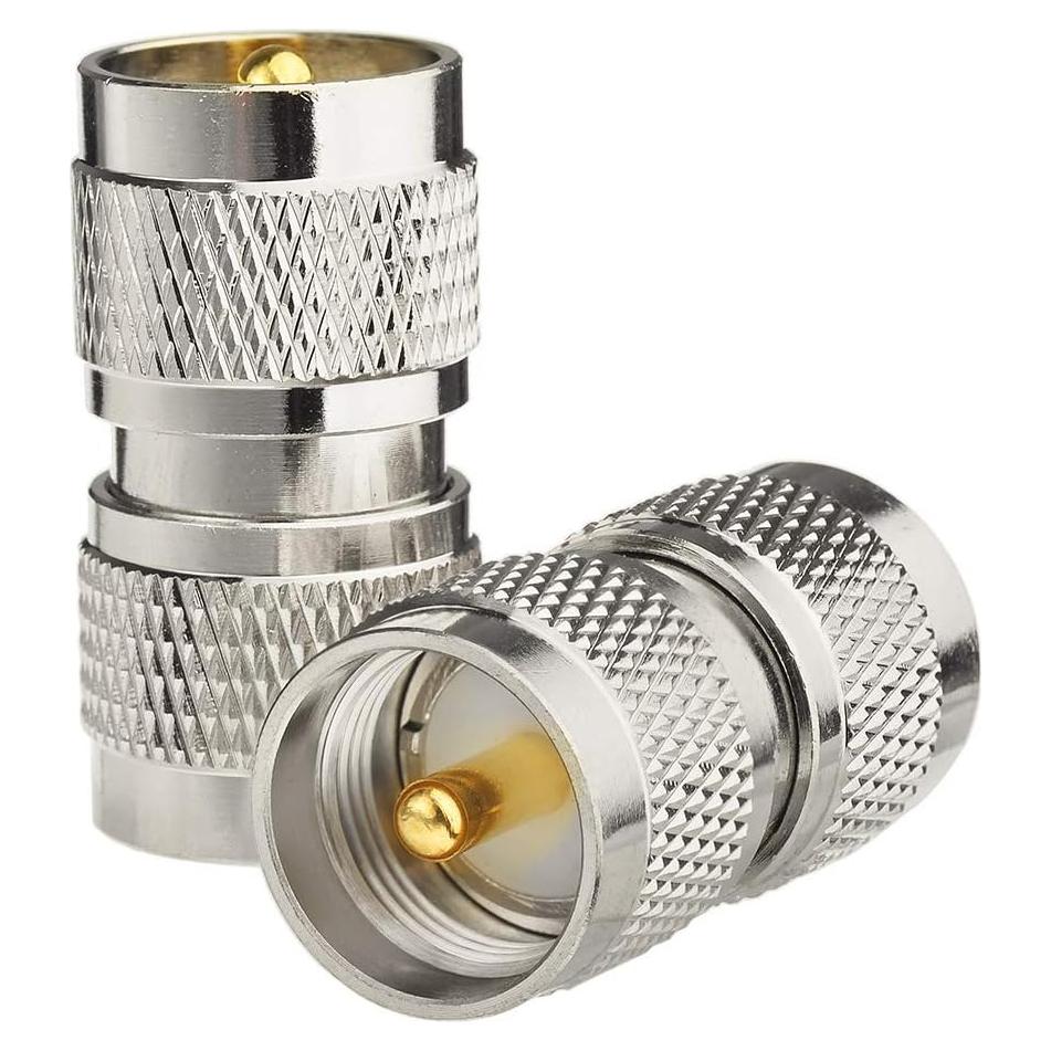 Adaptador Coaxial UHF PL259 Macho a Macho Superbat - Paquete de 2