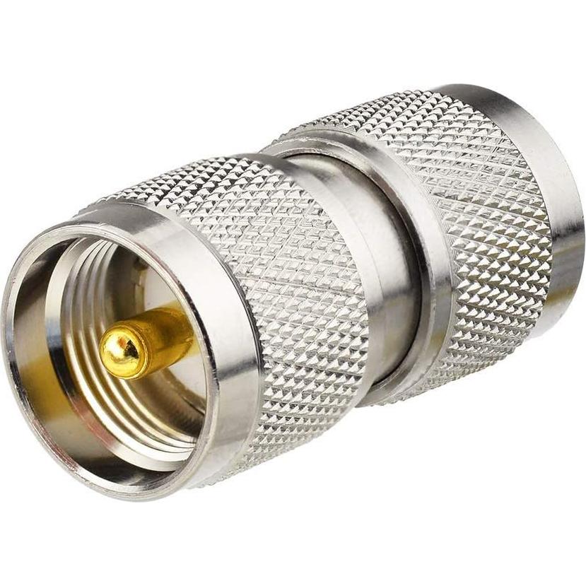 Adaptador Coaxial UHF PL259 Macho a Macho Superbat - Paquete de 2