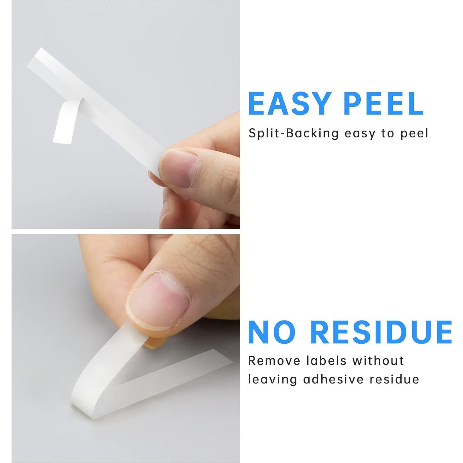 Cinta de Etiquetas Laminada Unismar TZe-121 9mm Negra Transparente - Paquete de 5