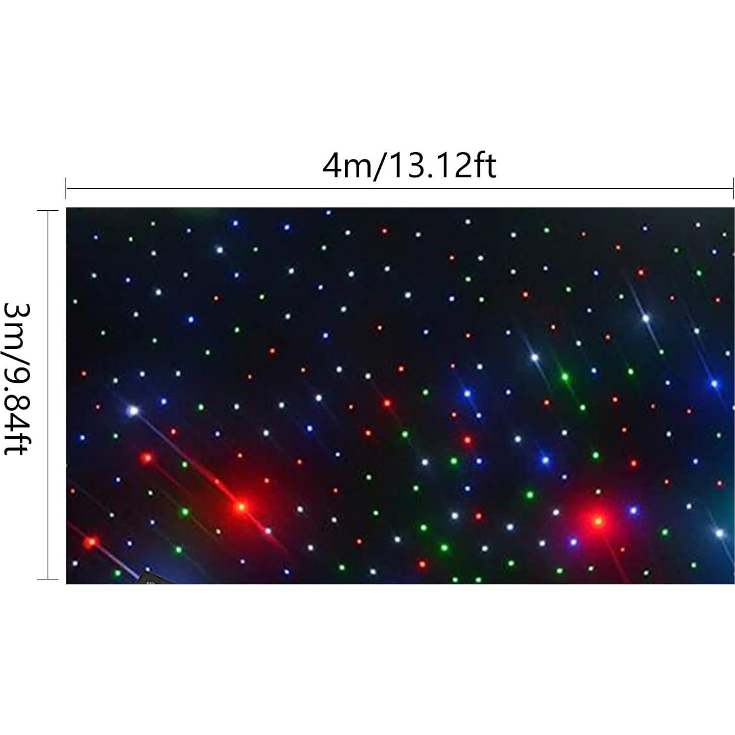 Cortina de Estrellas LED 3x4m Colorida DMX Ignífuga