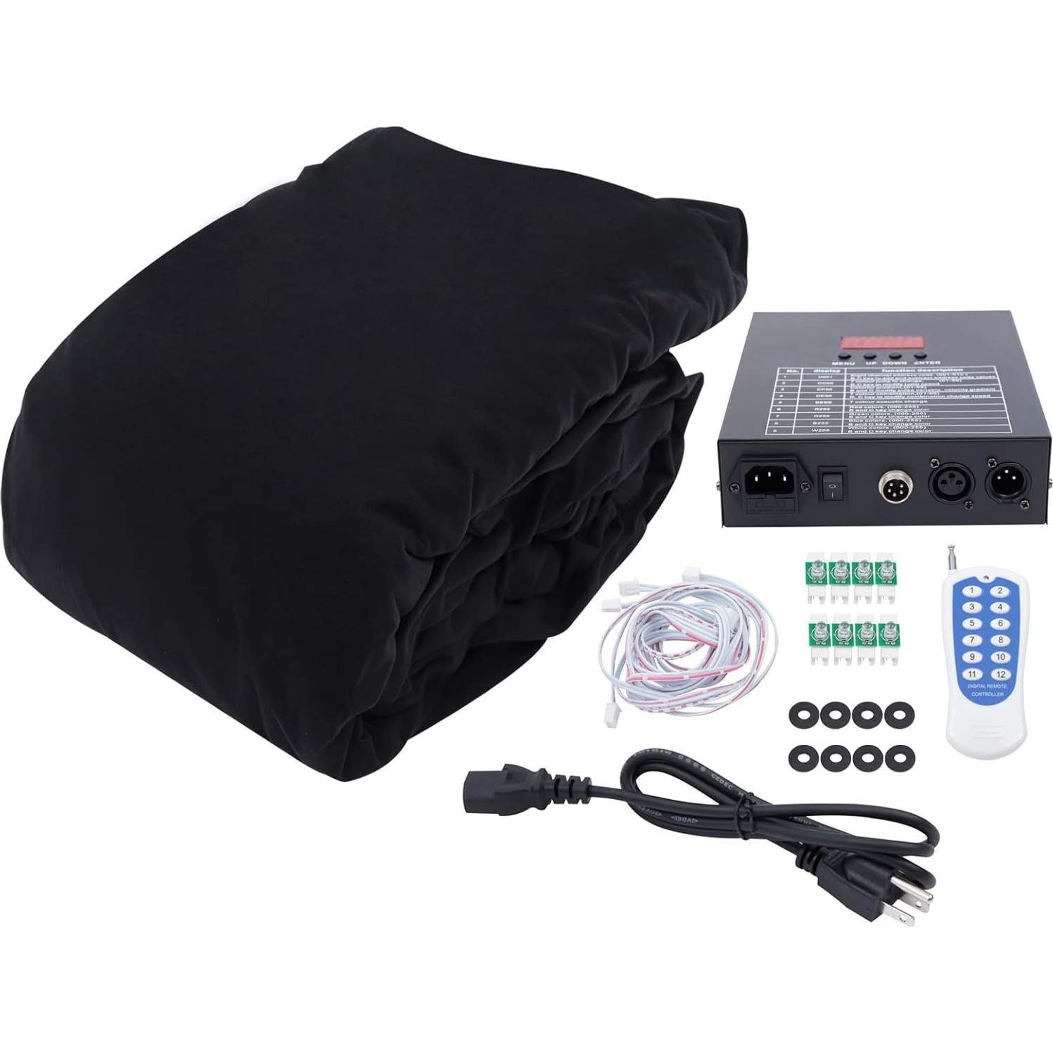 Cortina de Estrellas LED 3x4m Colorida DMX Ignífuga