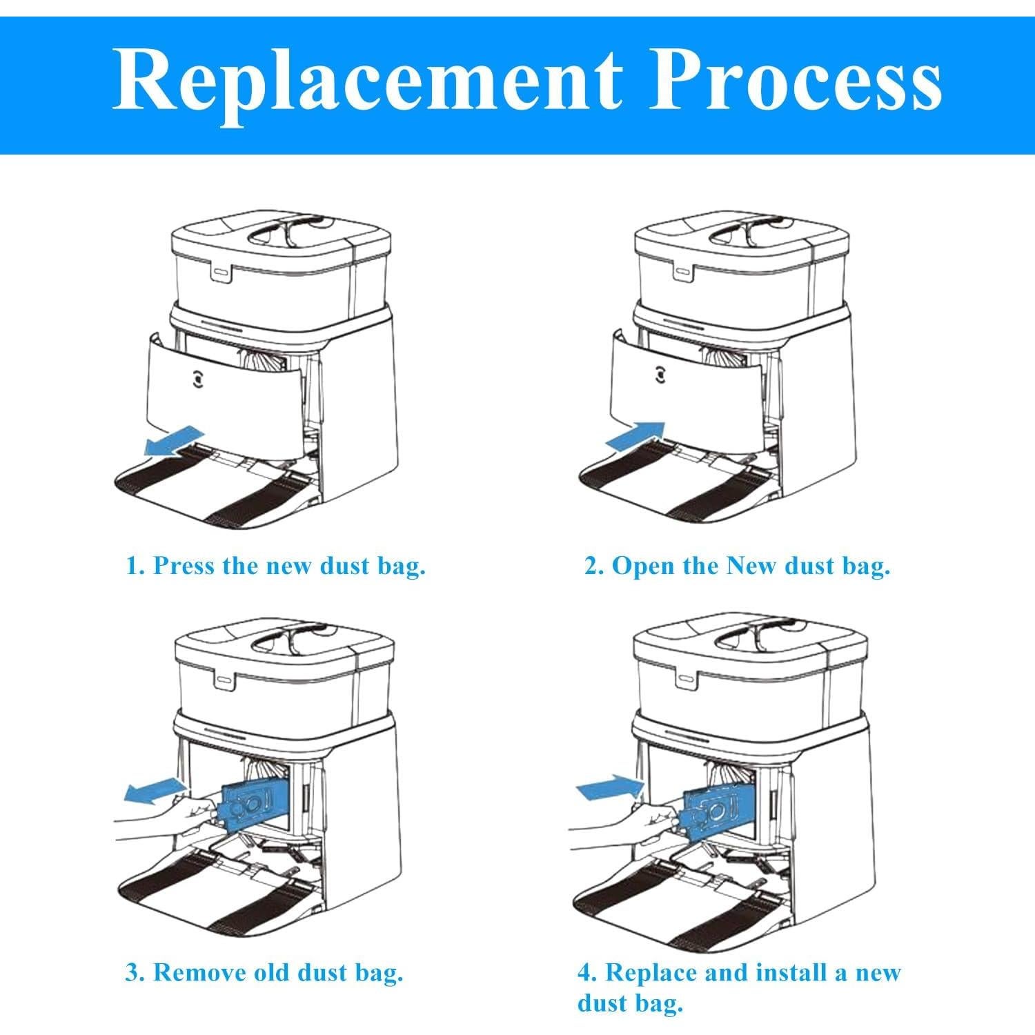 Paquete de 6 Bolsas de Vacío Auoiian para eufy X10 Pro y X8 Pro