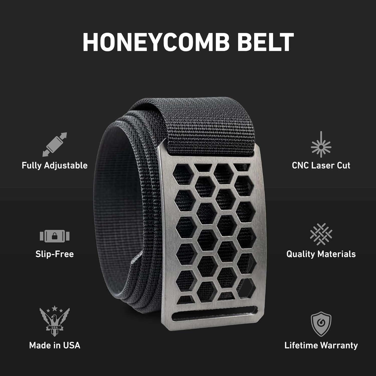 Cinturón GRIP6 Táctico Unisex Nylon Jet 66-96 cm