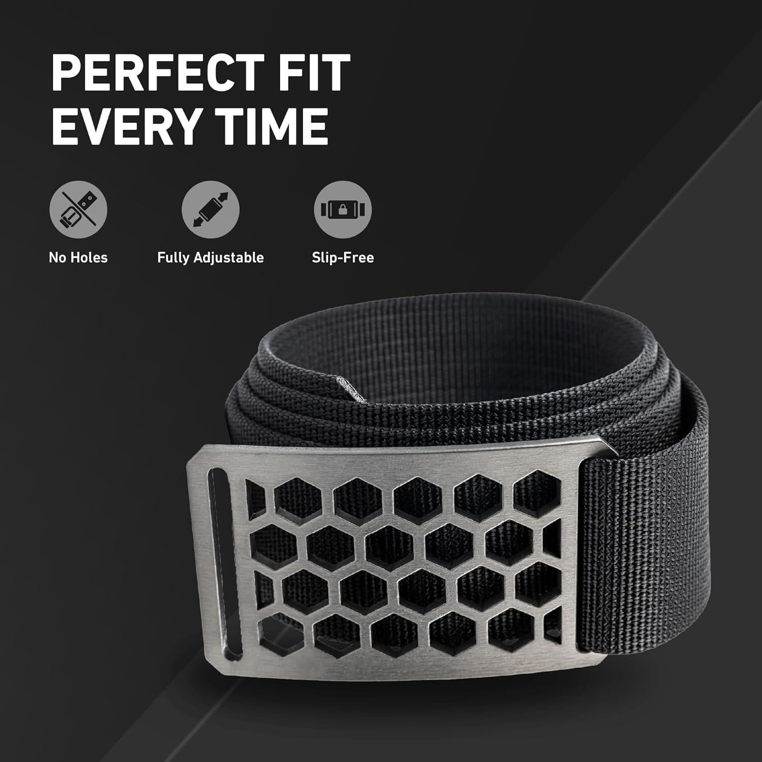 Cinturón GRIP6 Táctico Unisex Nylon Jet 66-96 cm