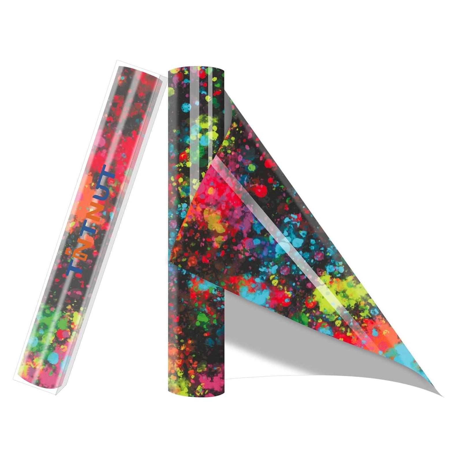 Rollo de Vinilo de Transferencia de Calor Tintnut 30.48cm x 1.52m Multicolor