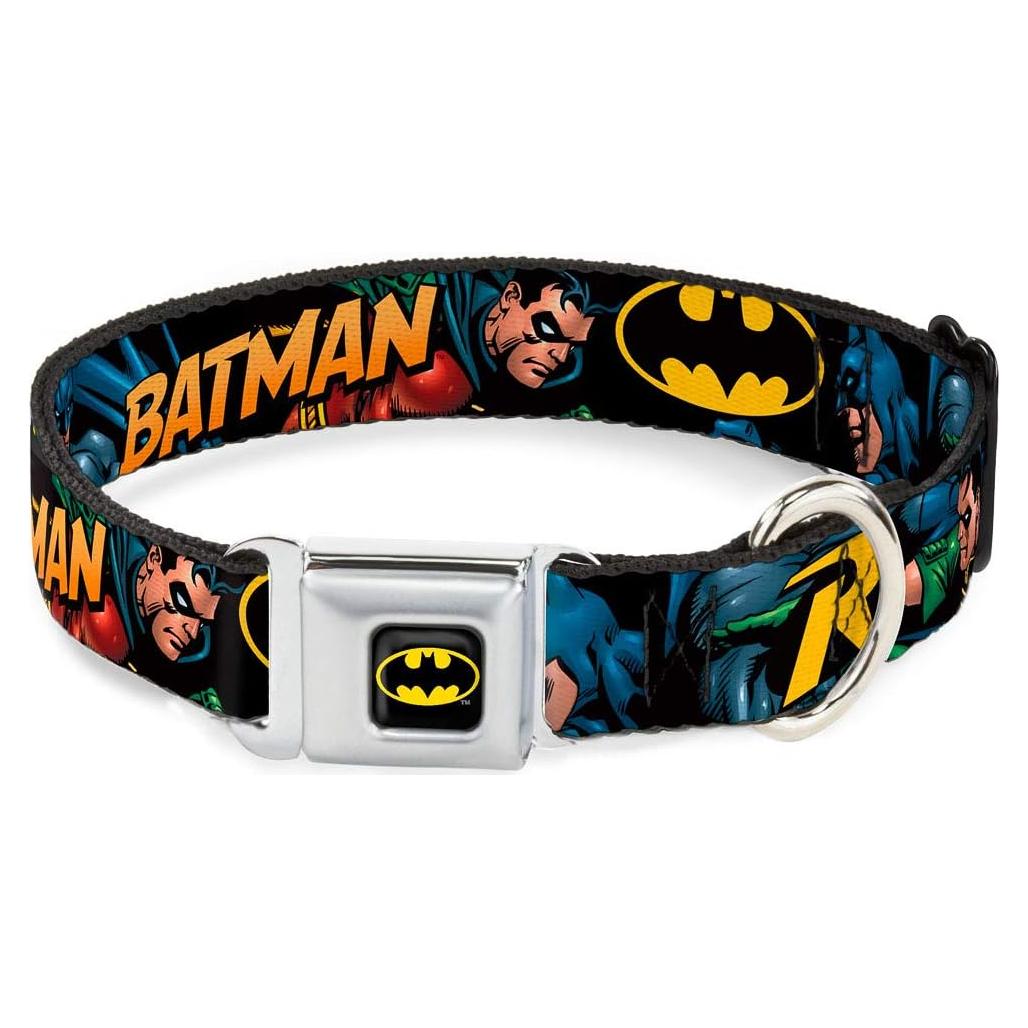 Collar para Perro Buckle-Down Batman 2,54 cm Ajustable Mediano