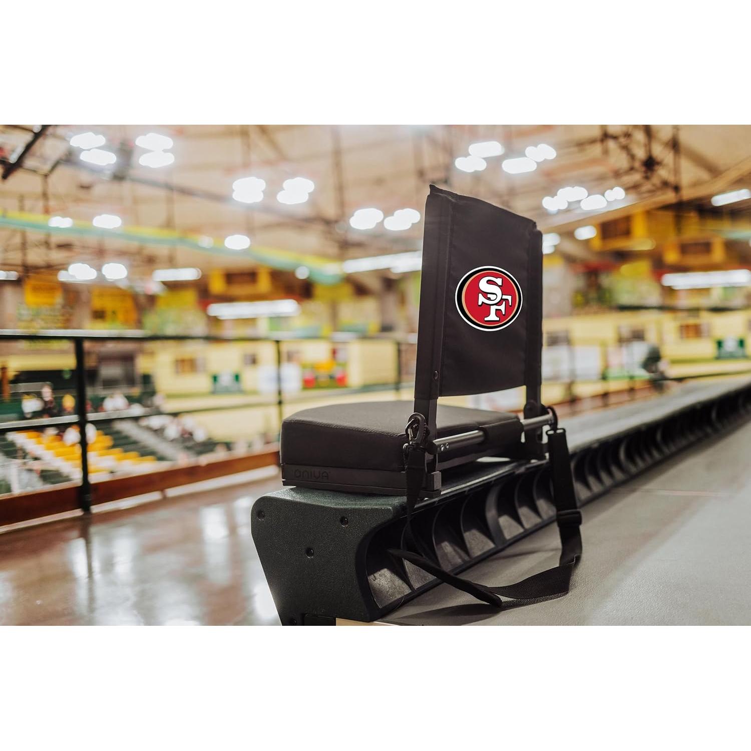 Silla de Estadio Plegable NFL Gridiron Unisex Adulto Negra