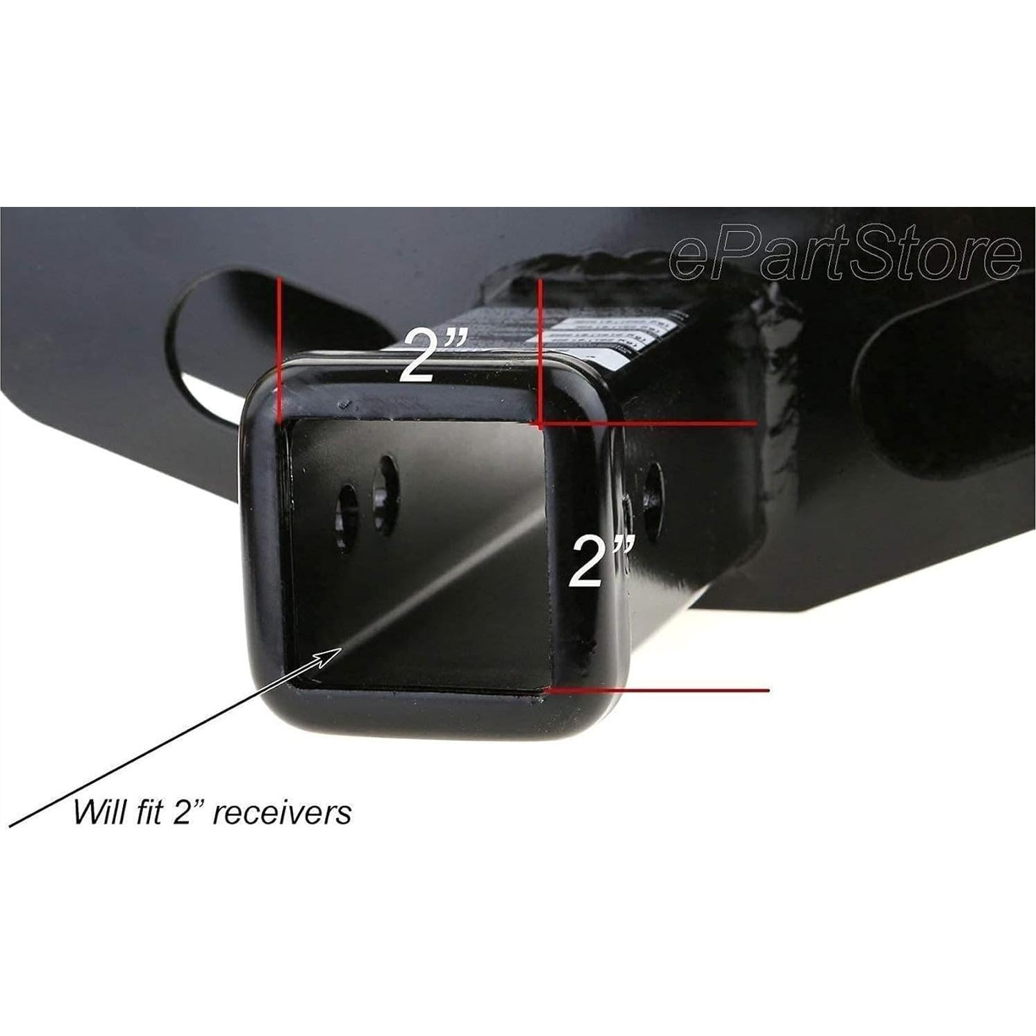 Cubierta de Enchufe de Remolque eVerHITCH 2" Aluminio Negro