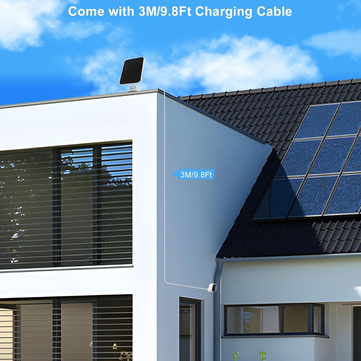 Cargador Solar SANKABA para Cámara Arlo Pro 5S 2K, 5W IP65