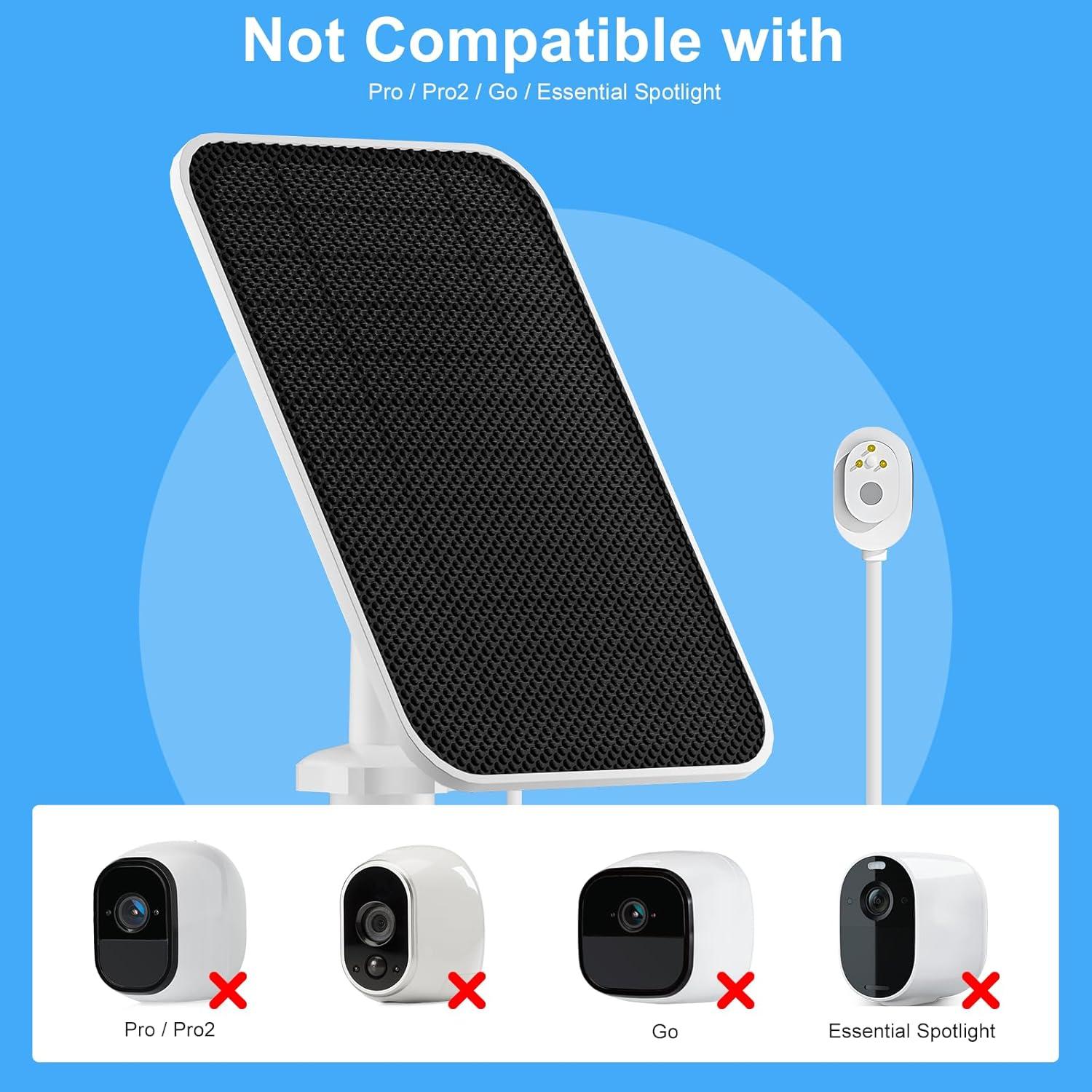 Cargador Solar SANKABA para Cámara Arlo Pro 5S 2K, 5W IP65