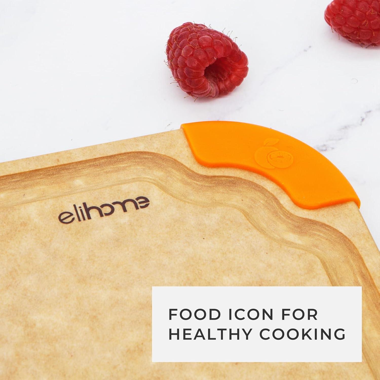 Conjunto de 2 Tablas de Cortar Elihome Antideslizantes 33x25 cm