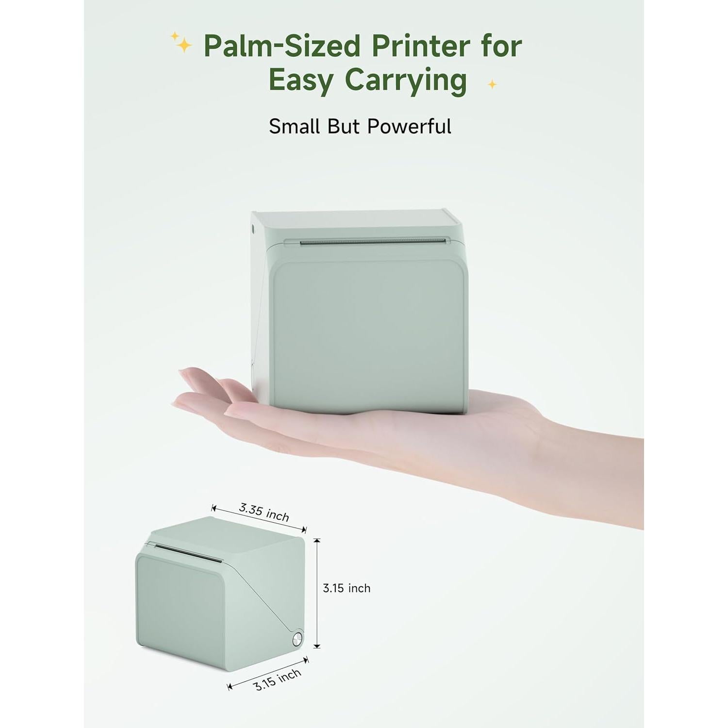 HPRT T260LR Label Maker: 2-Inch Bluetooth Thermal Printer, Portable Sticker Machine with Waterproof Tape for Address Labels, Barcodes, Home Organization, Office Supplies & Small Business