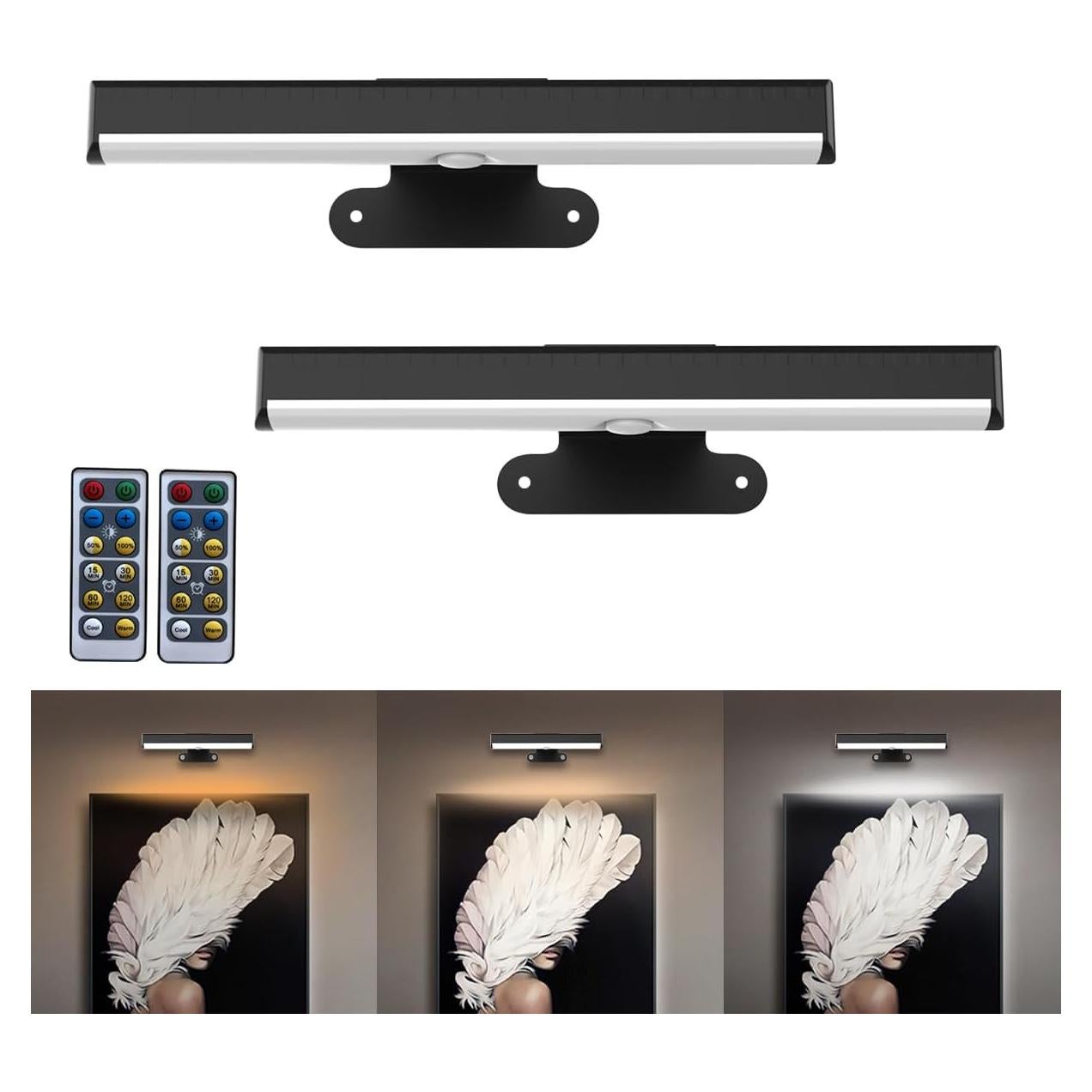 Luz de Imagen LED Inalámbrica EUIOKUN 2-Pack Regulable