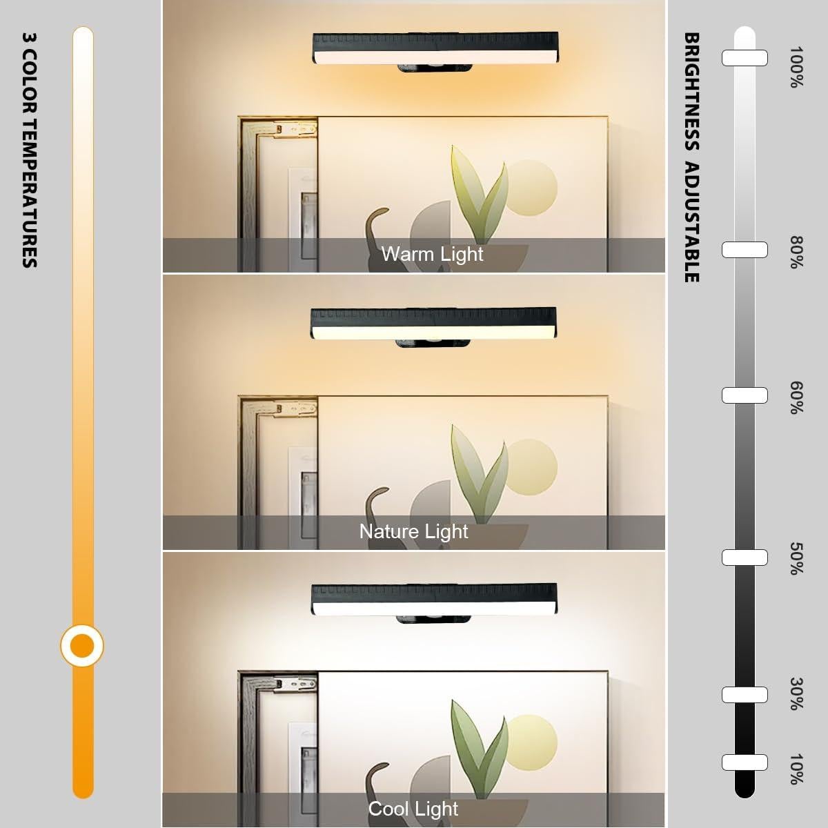 Luz de Imagen LED Inalámbrica EUIOKUN 2-Pack Regulable