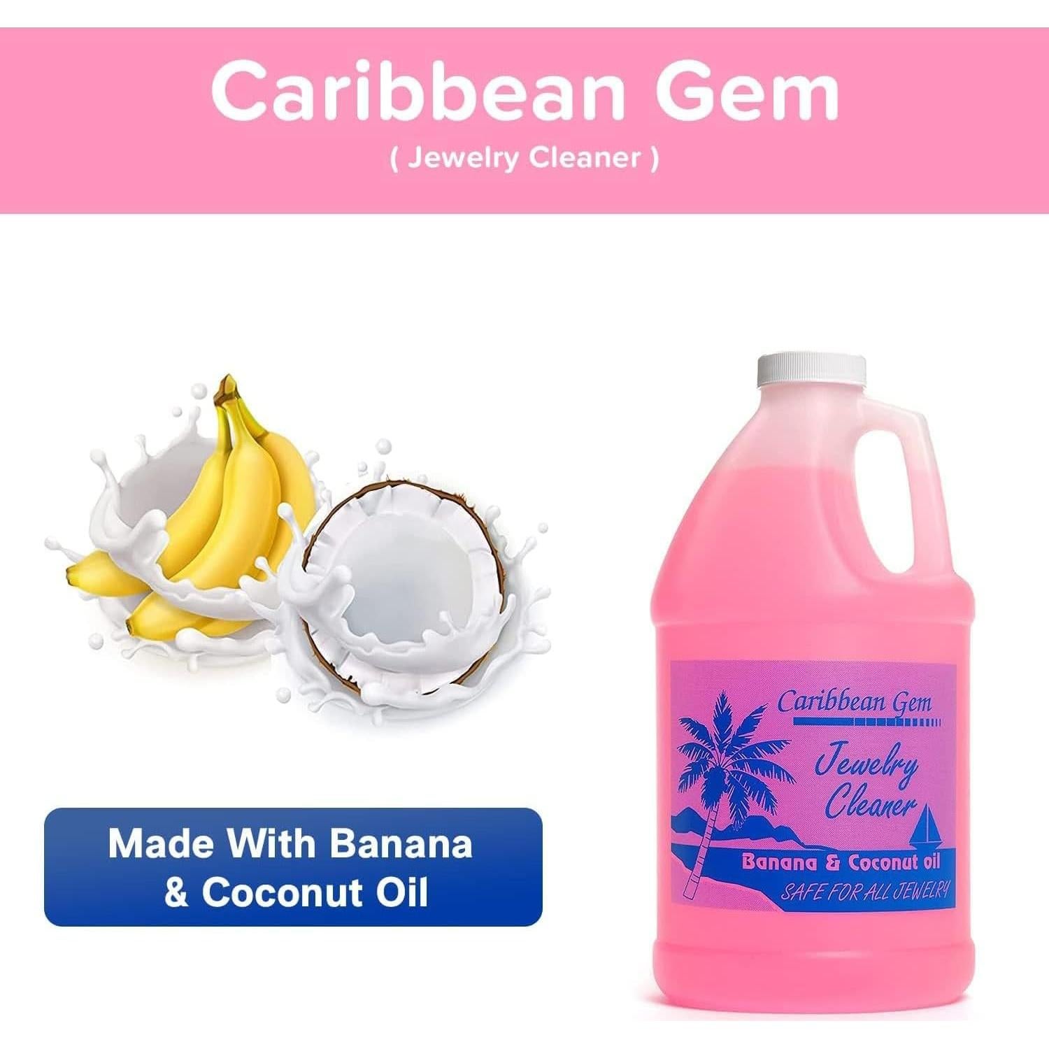 Limpiador de Joyería Caribbean Gem 1.89L - Natural y Efectivo