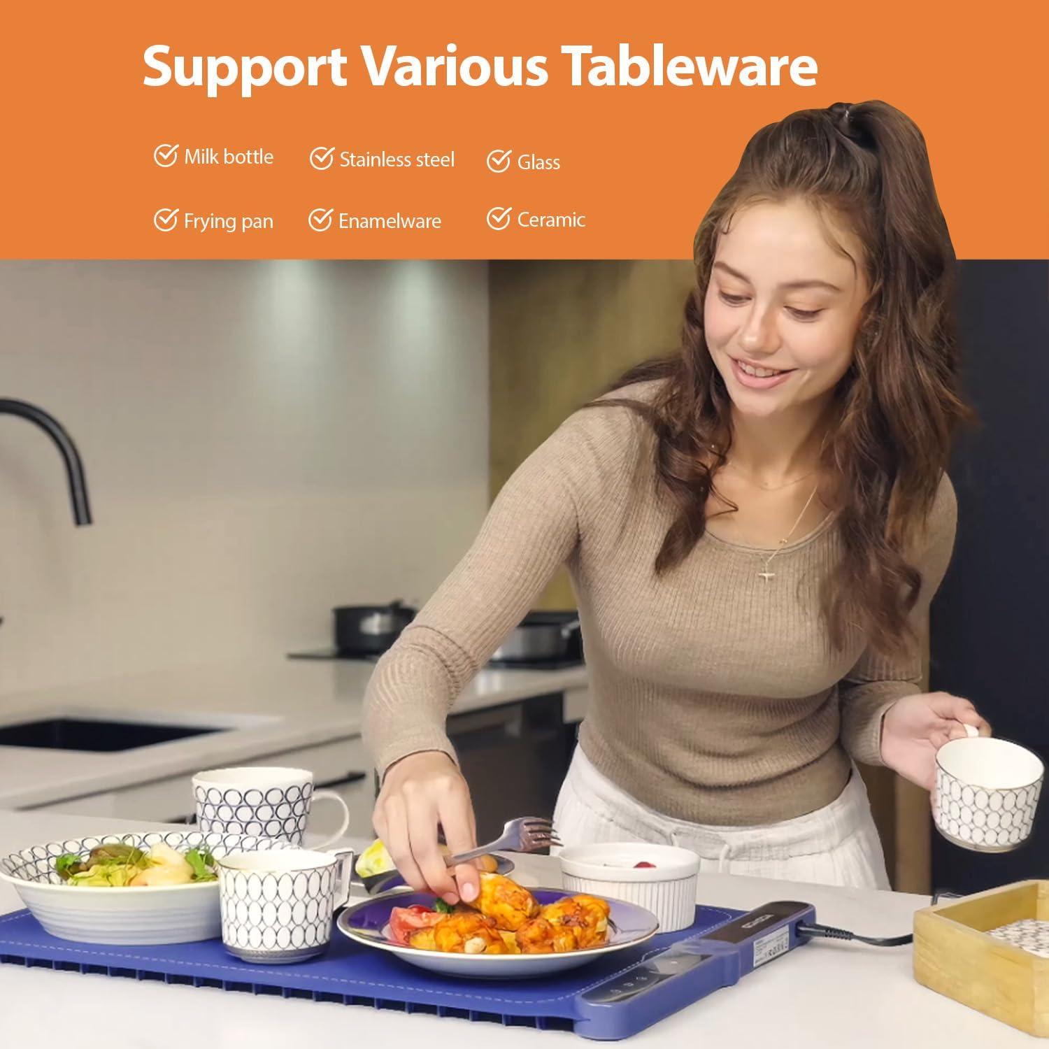 Alfombrilla Calentadora Eléctrica YCDYCD 9 Niveles 330W Azul Marino