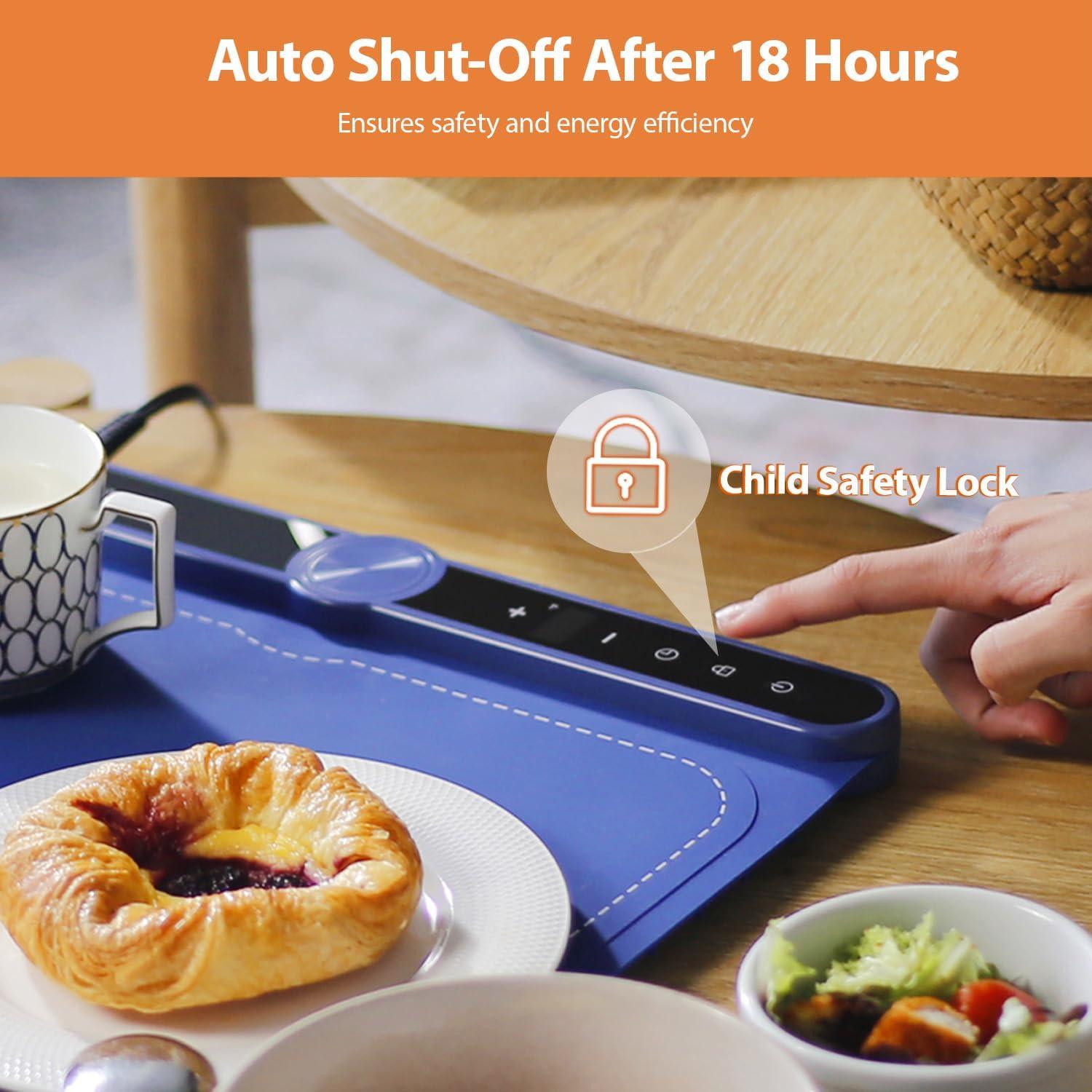 Alfombrilla Calentadora Eléctrica YCDYCD 9 Niveles 330W Azul Marino