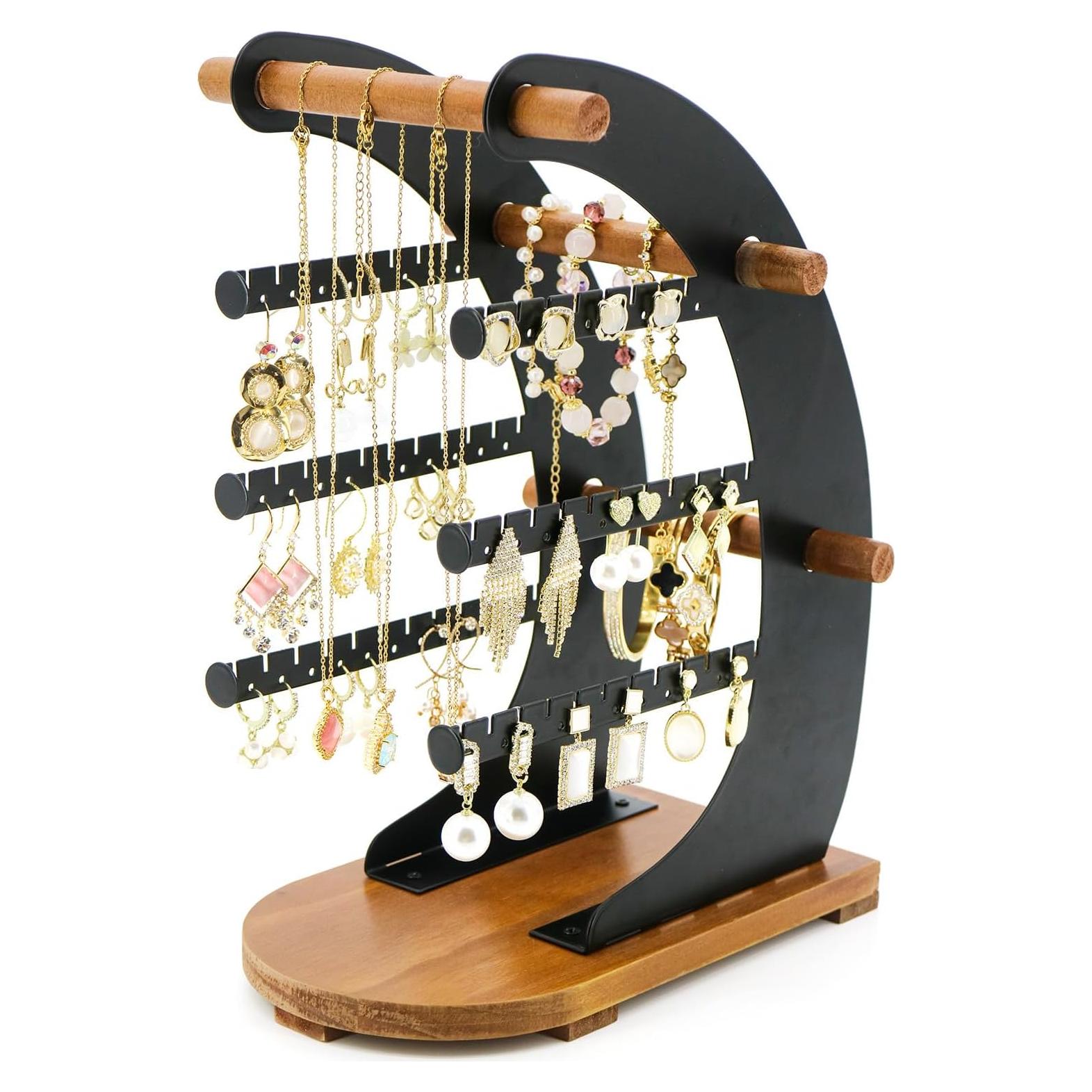 Organizador de Joyería KOOAAICCHI - Soporte para Pendientes y Collares