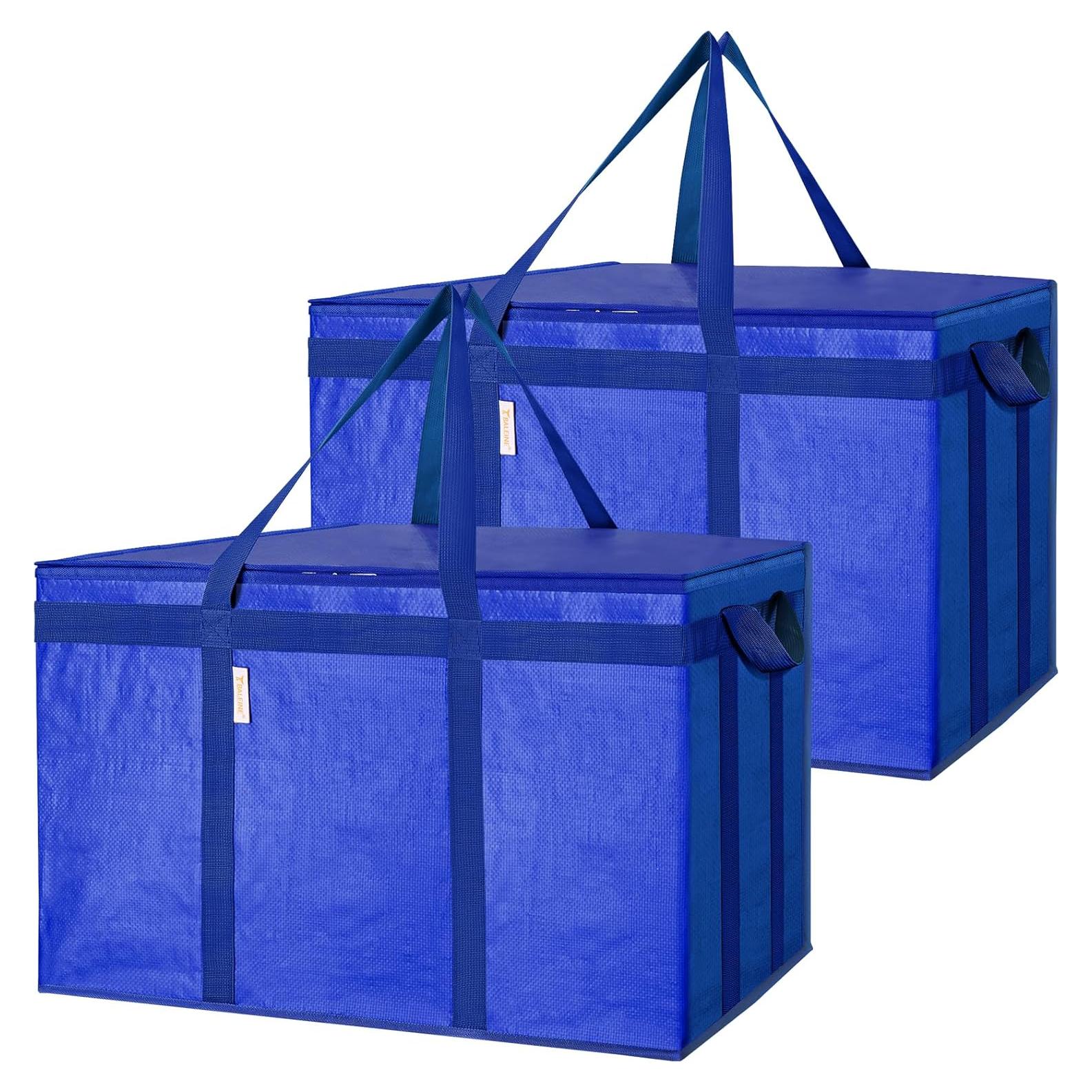 Bolsa de Compras Reutilizable Aislada BALEINE 61x36x38cm Azul