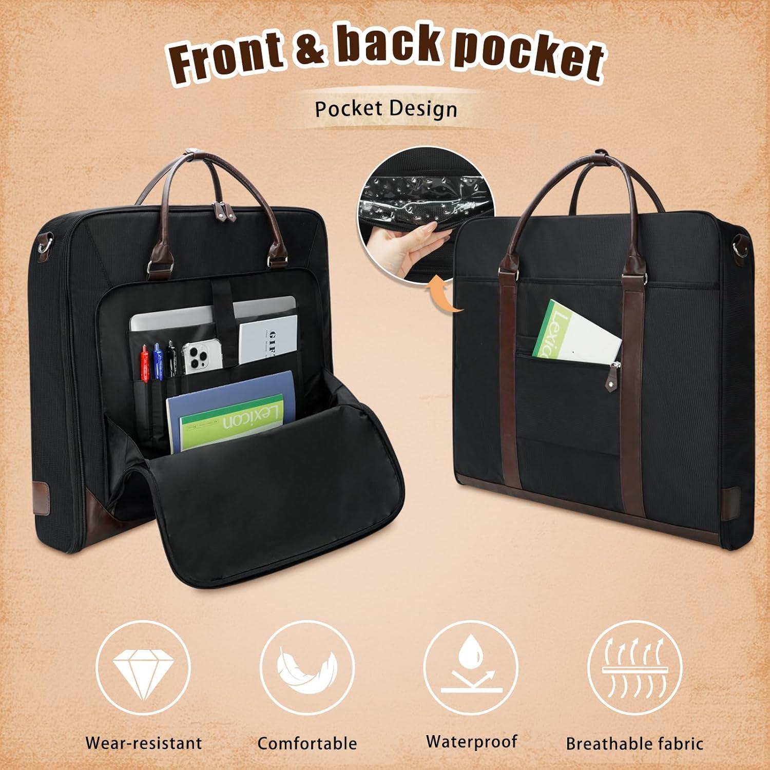 Bolsa de viaje para prendas Noozion negra 119.4x61 cm