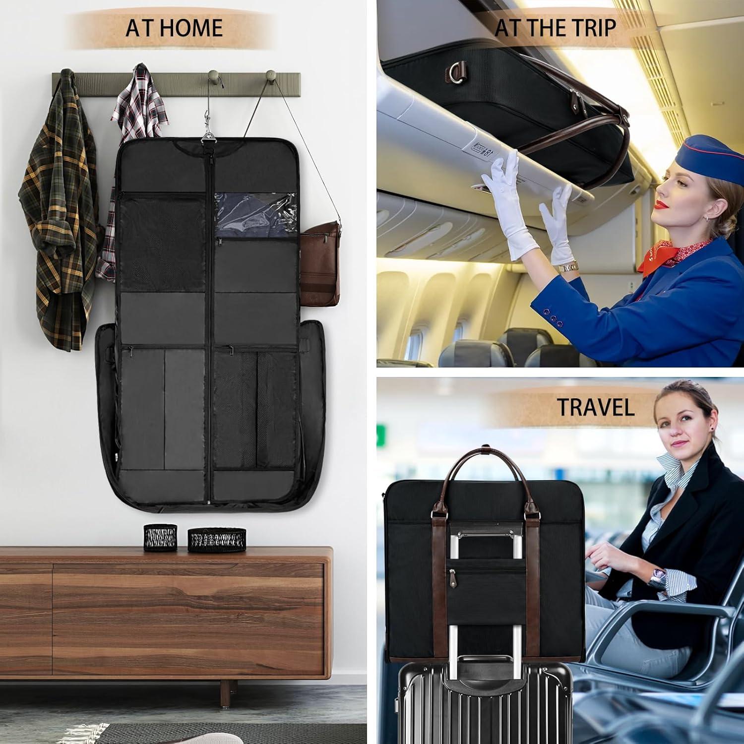 Bolsa de viaje para prendas Noozion negra 119.4x61 cm